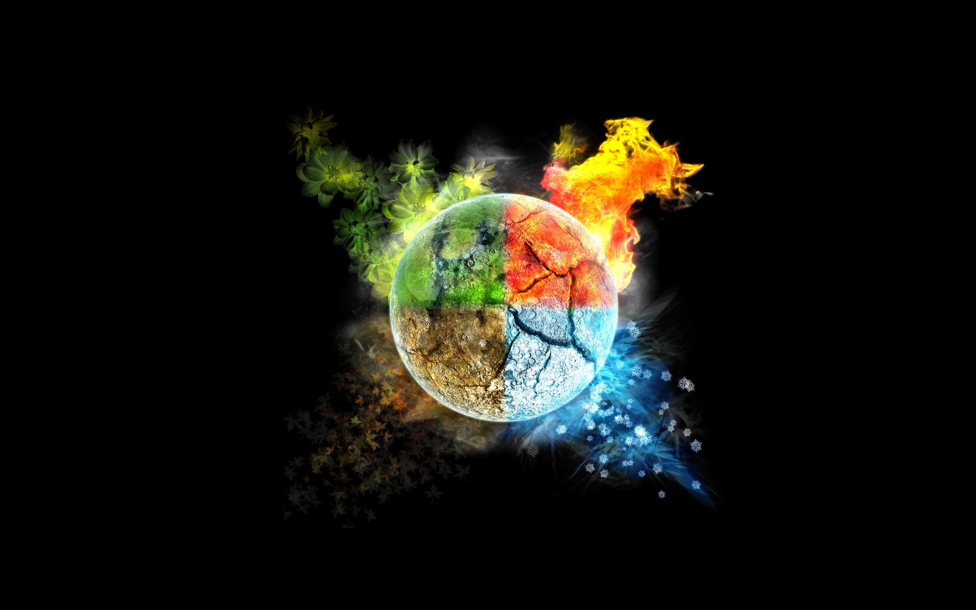Earth, four elements wallpaper