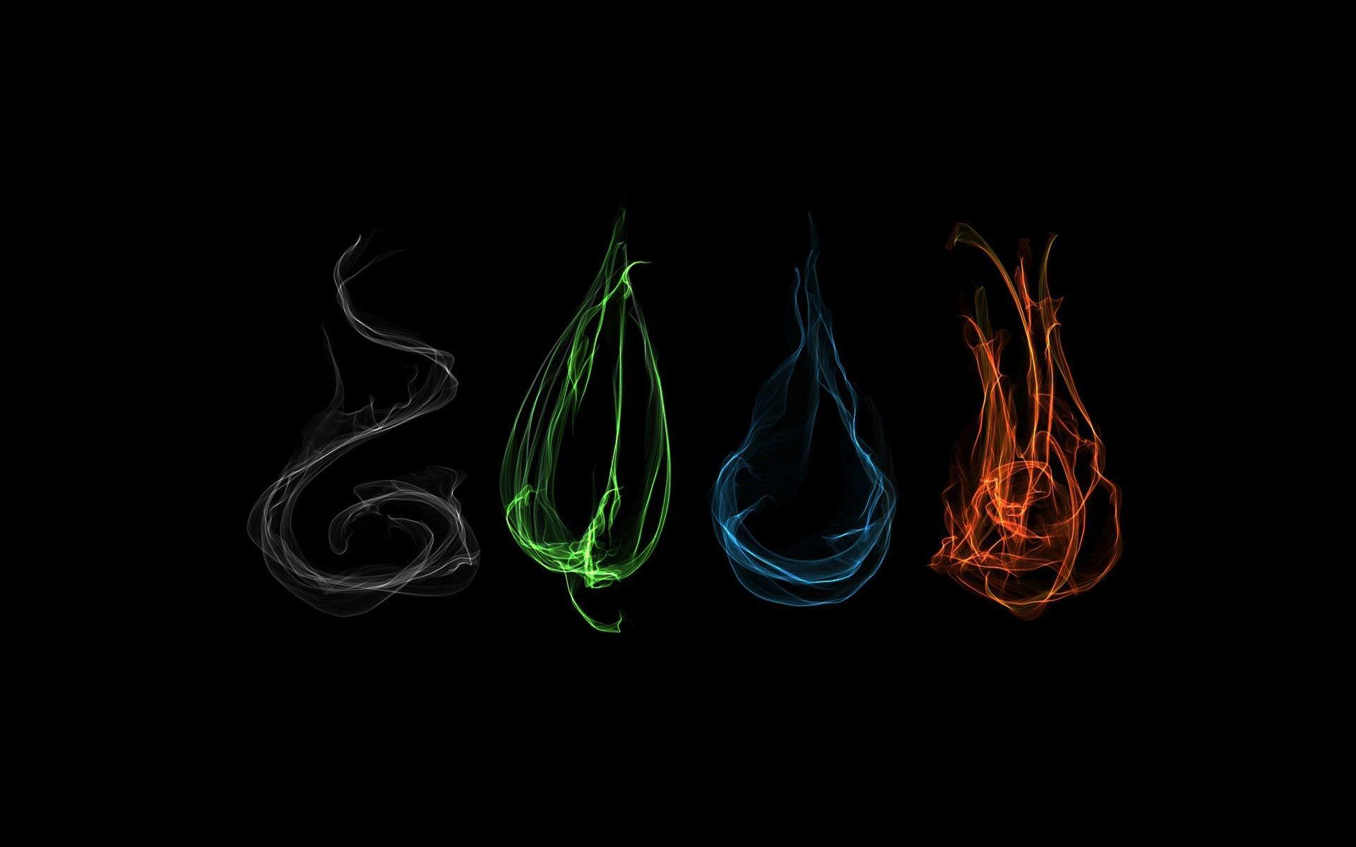 four elements simple background abstract wallpaper and background