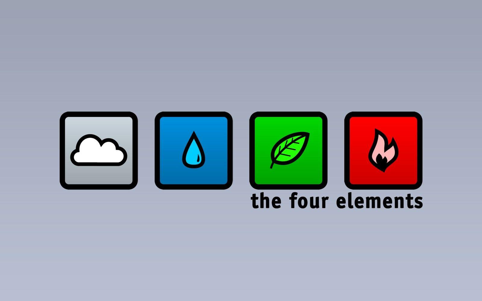 four elements minimalism graphic design wallpaper and background
