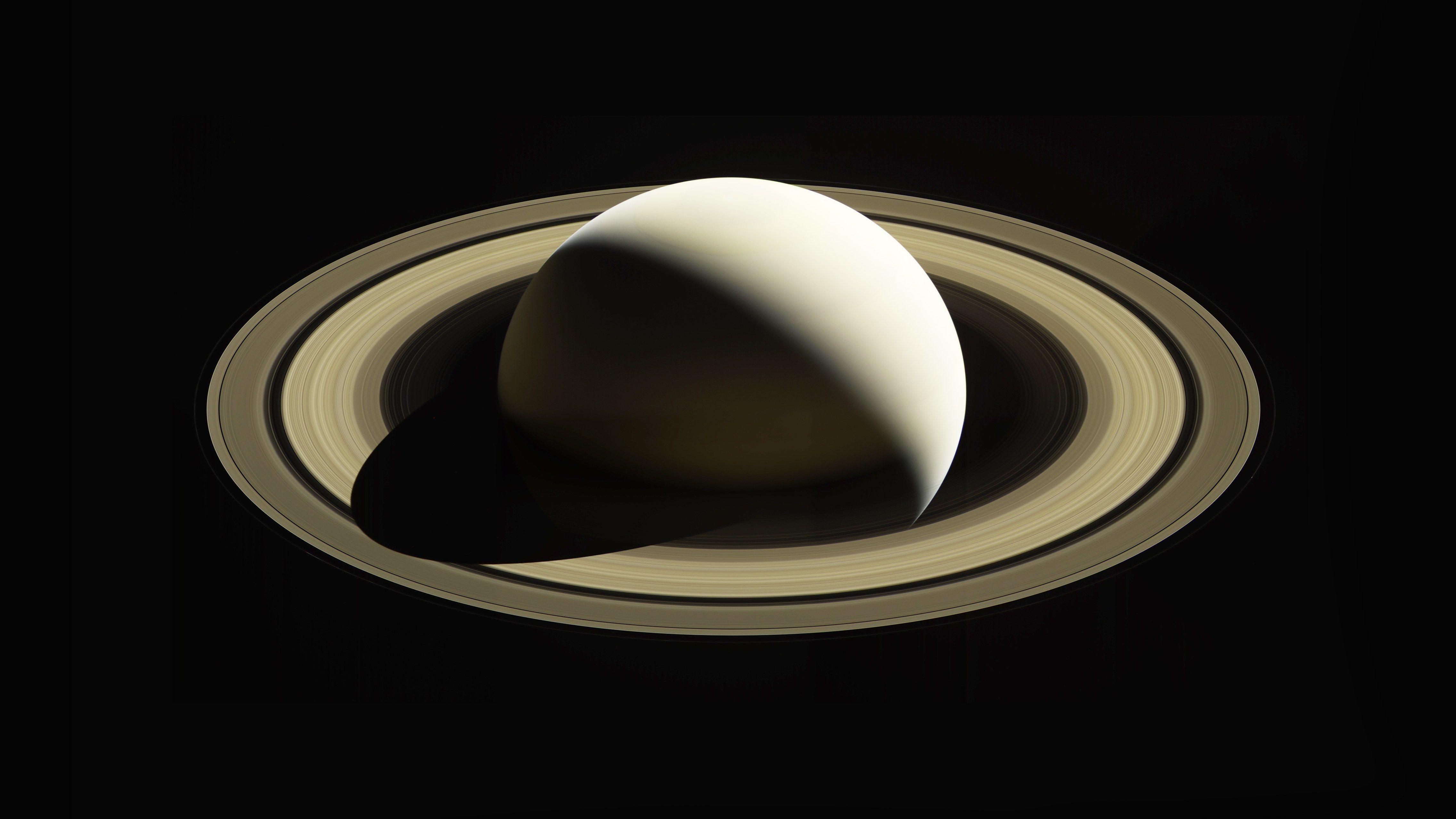 Wallpaper Saturn, Planet, Cassini, NASA, Rings of Saturn, 4K