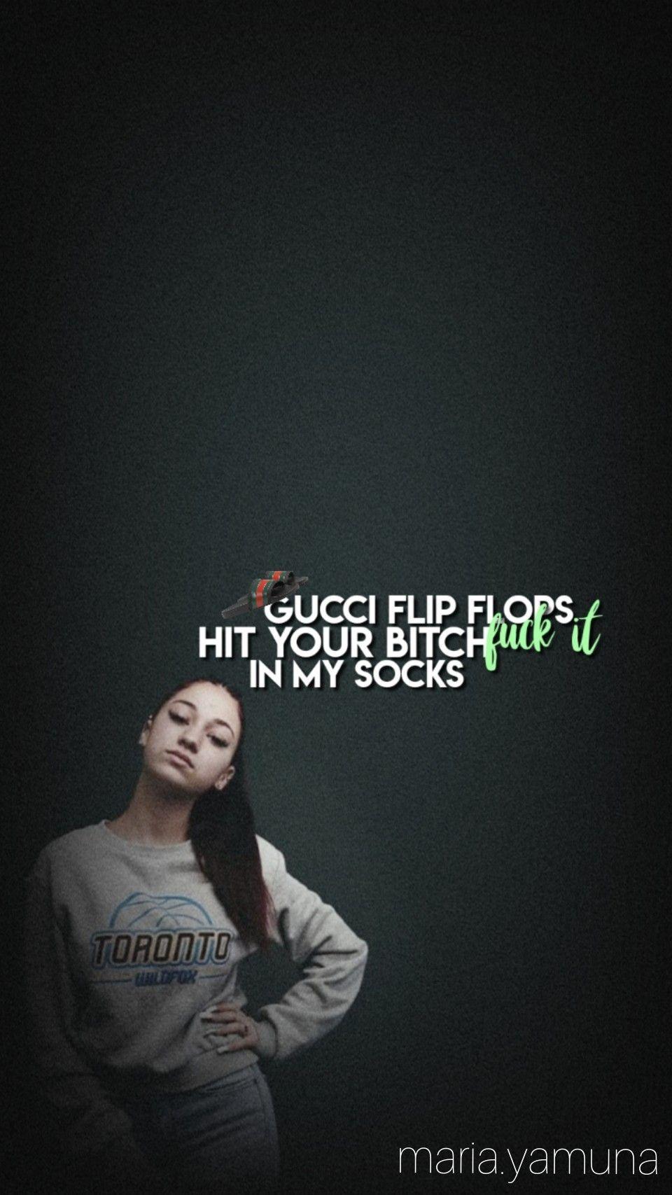 Gucci flip flops #bhadbhabie #daniellebregoli #wallpaper. Muzyka