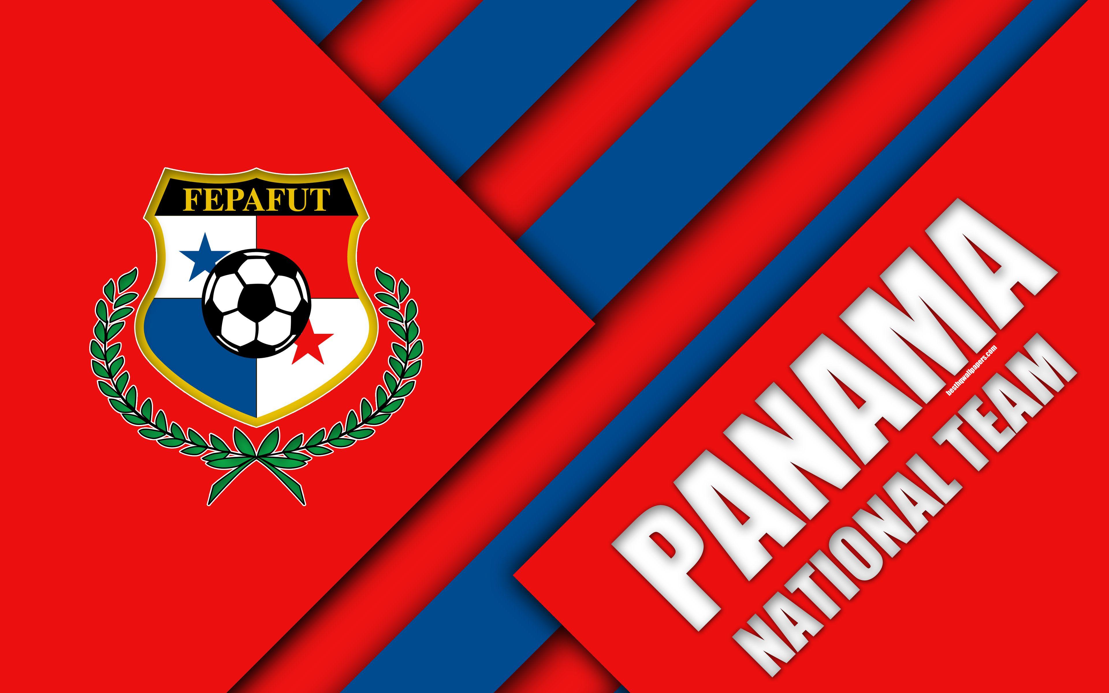 Download wallpaper Panama national football team, 4k, material