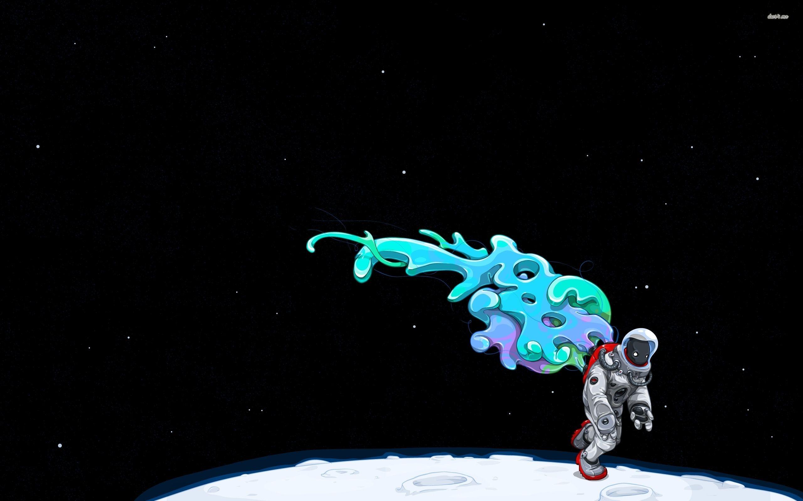 Astronaut Wallpaper 4K Neon Space suit Stars Light 6275