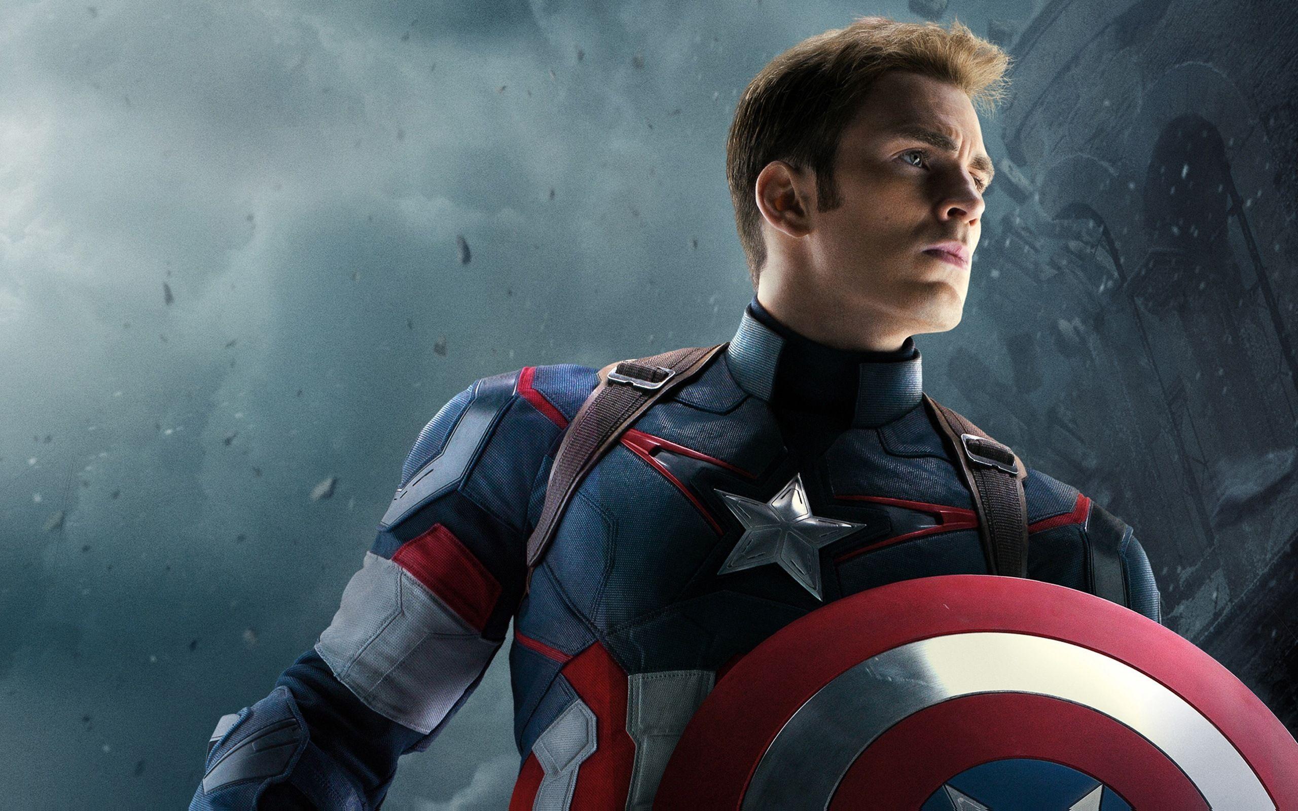 Chris Evans Captain America Shield 4K Ultra HD Mobile Wallpaper