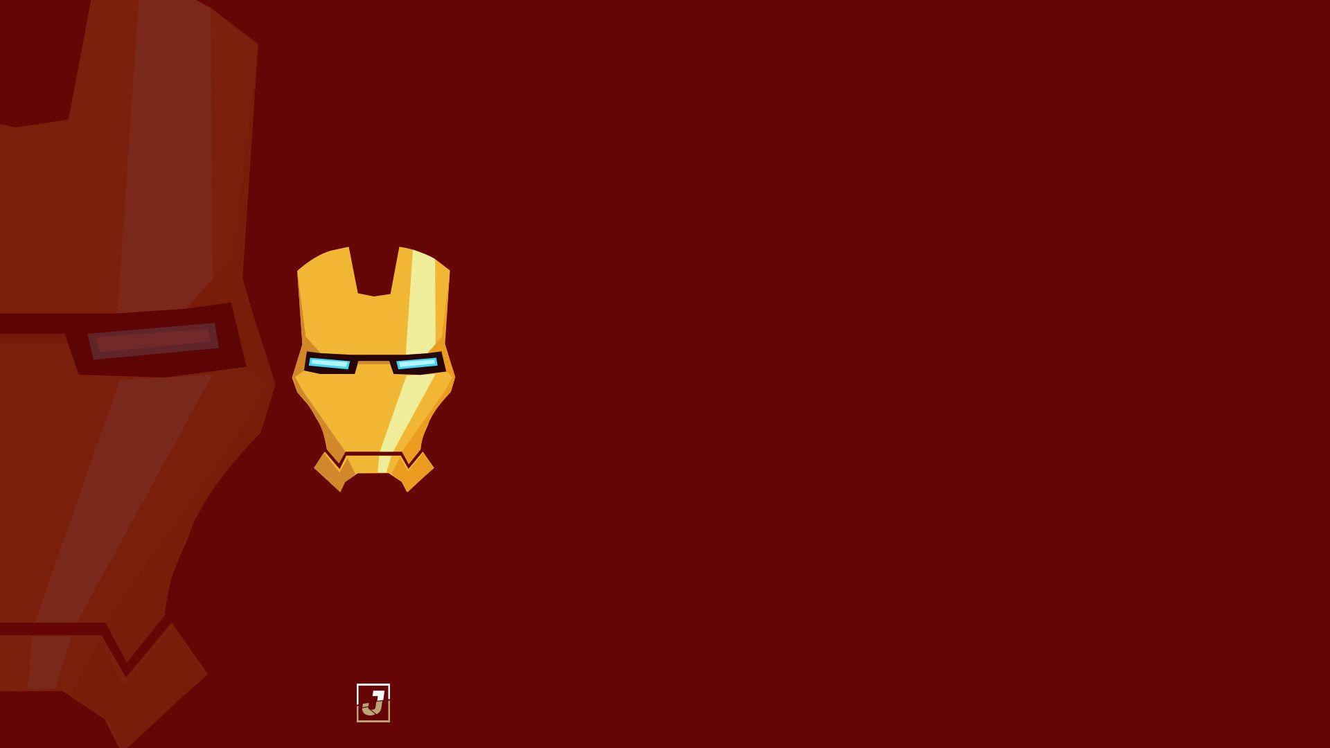 Iron Man Mask Minimalism, HD Superheroes, 4k Wallpaper, Image