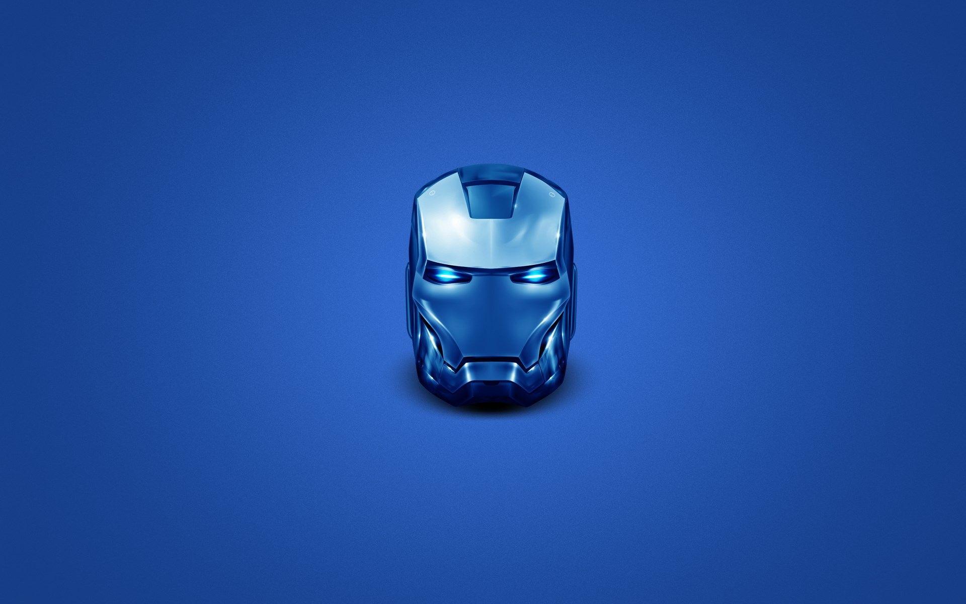 Minimalism Iron Man Mask HD Wallpaper