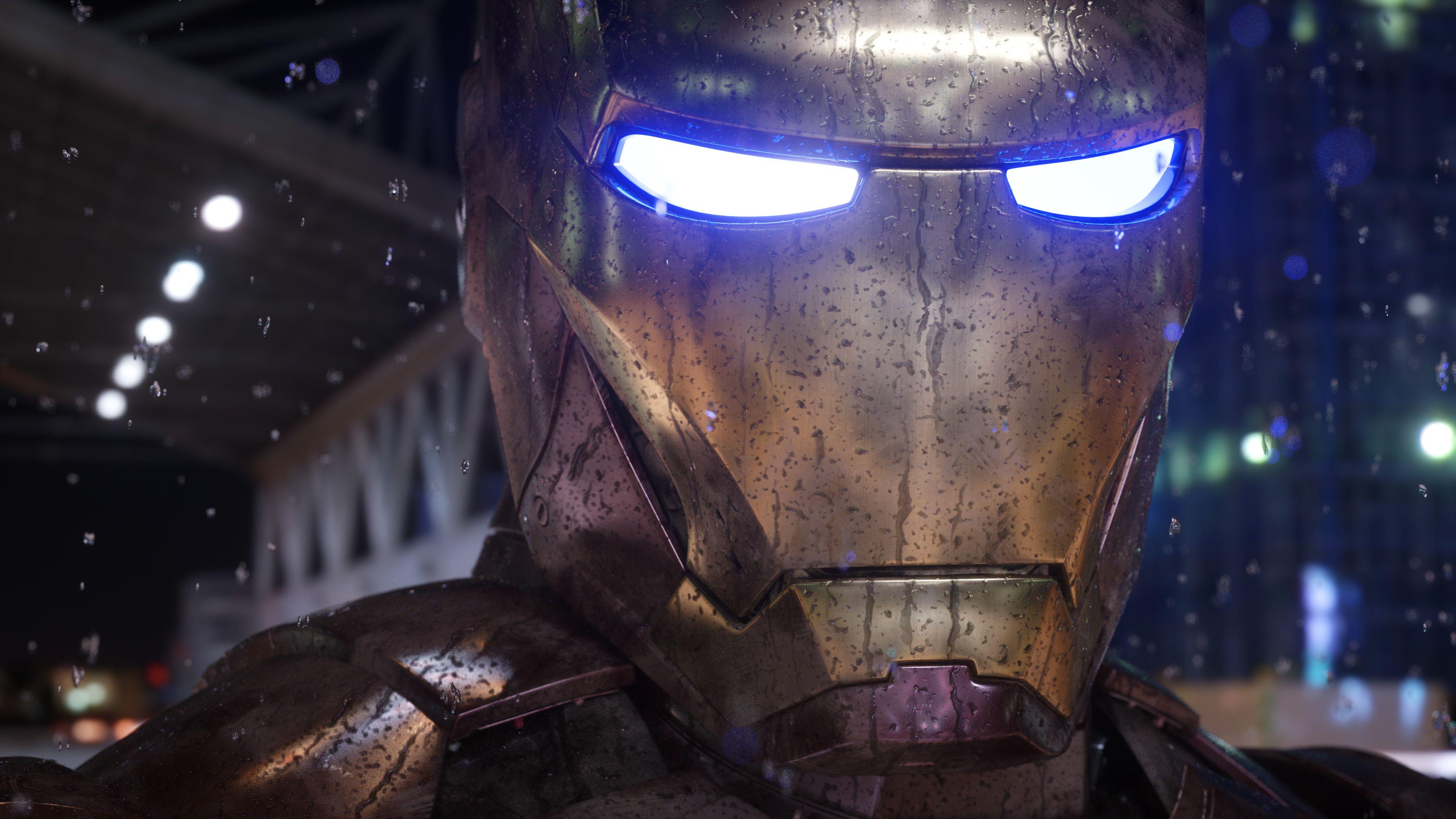 Iron Man Mask Closeup 4k, HD Superheroes, 4k Wallpaper