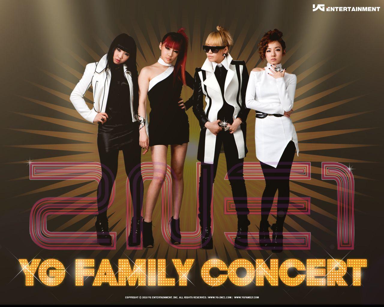 Daily2NE1♥: 2NE1 Wallpaper for 2010 YG Family Concert
