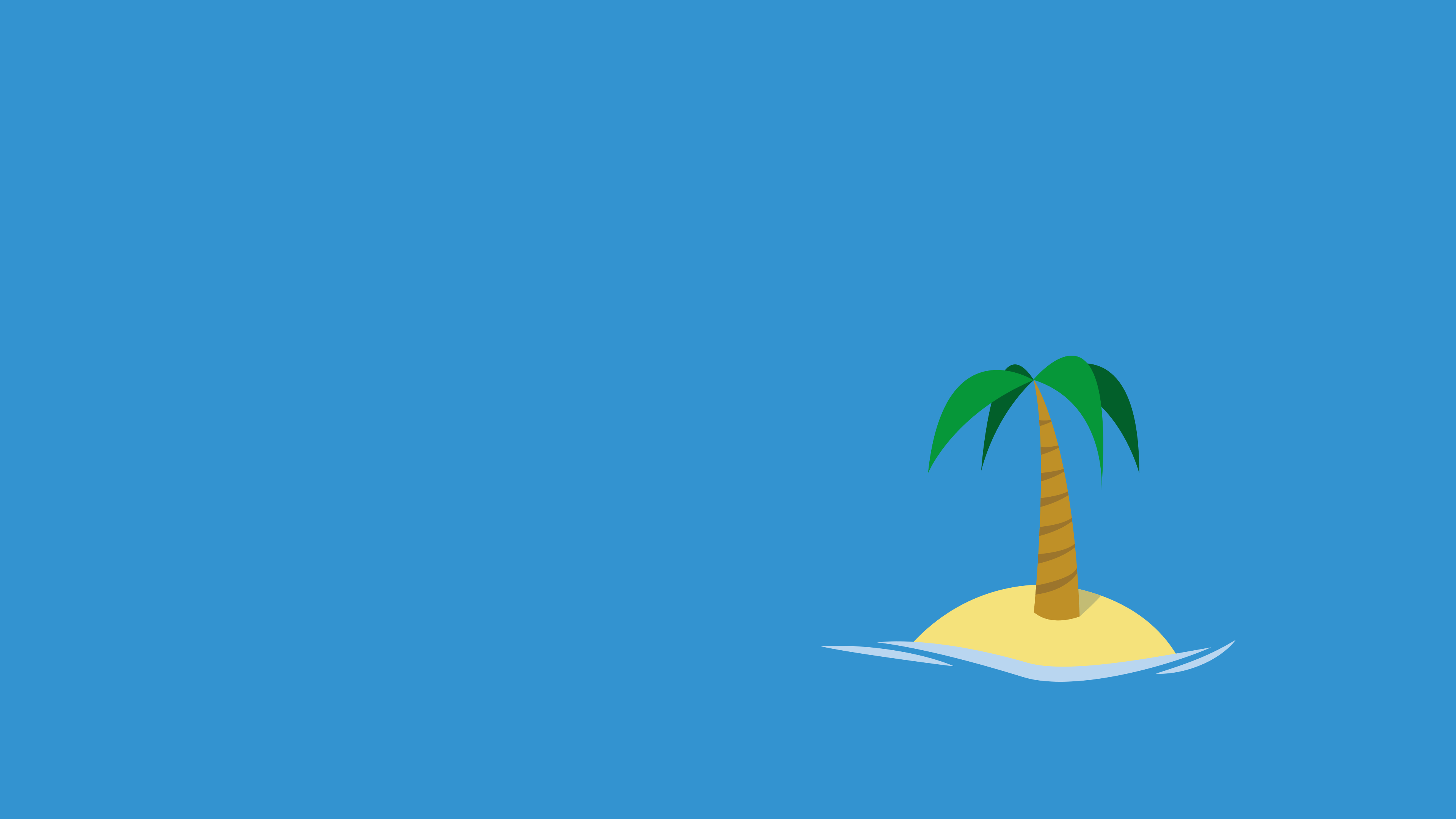 minimalist island