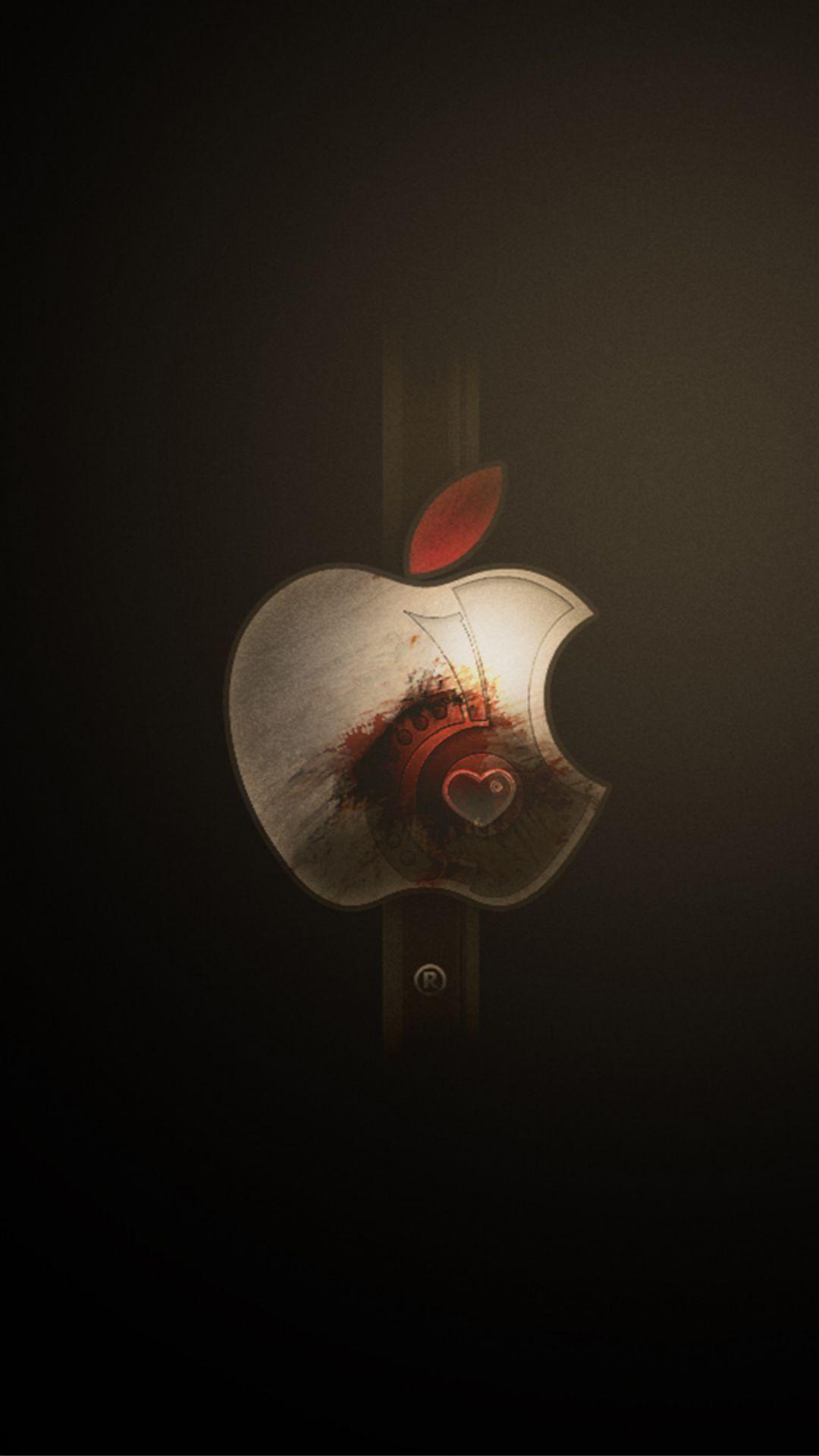 Apple Logo Art Landscape #iPhone #wallpaper. iPhone 6 8