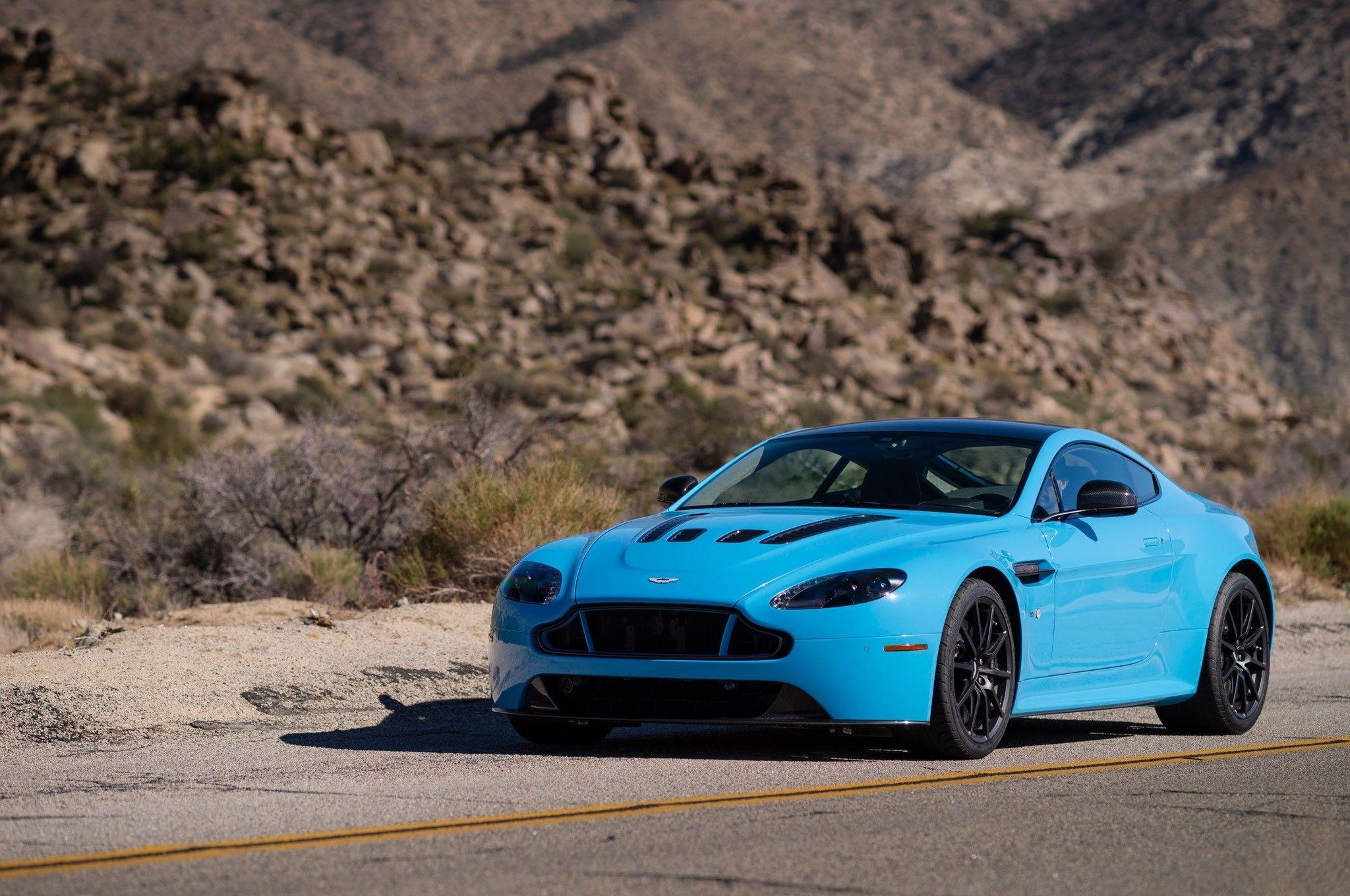 Blue Aston Martin V12 Vantage S Front Cars Nice Photo. HD