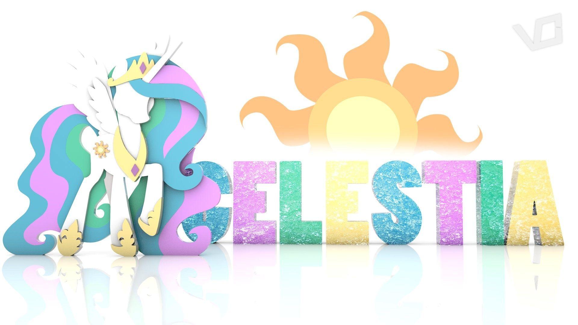 3D Princess Celestia Wallpaper (HD 1920x1080) By AllVGmaster On