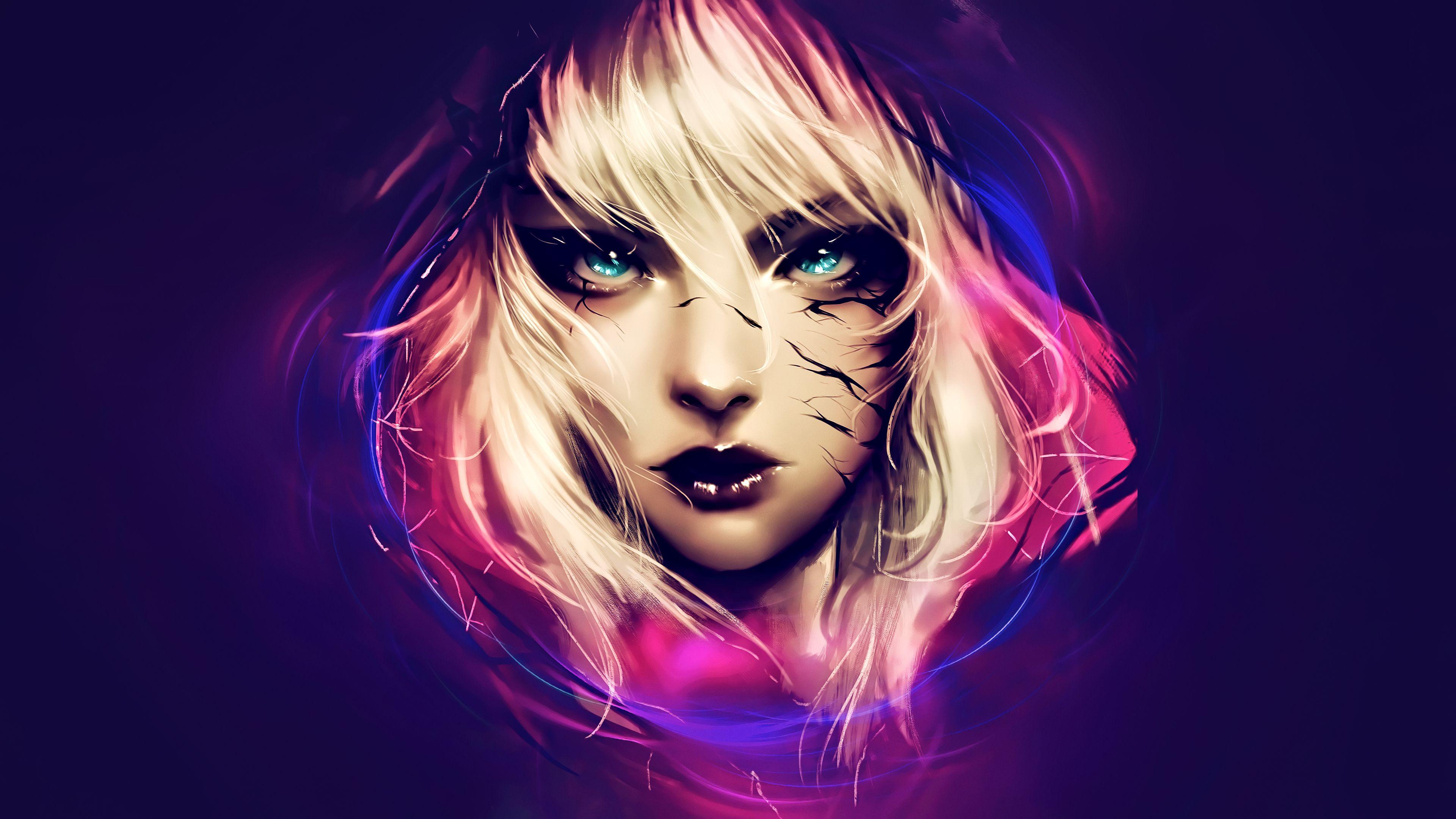 Wallpaper Fantasy girl, Gwenom, Digital art, 4K, Creative Graphics