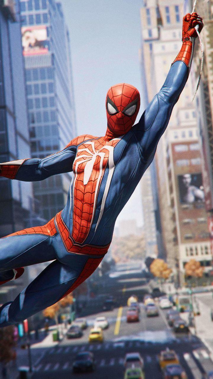 Spider Man Ps Video Game, Hanging, 720x1280 Wallpaper