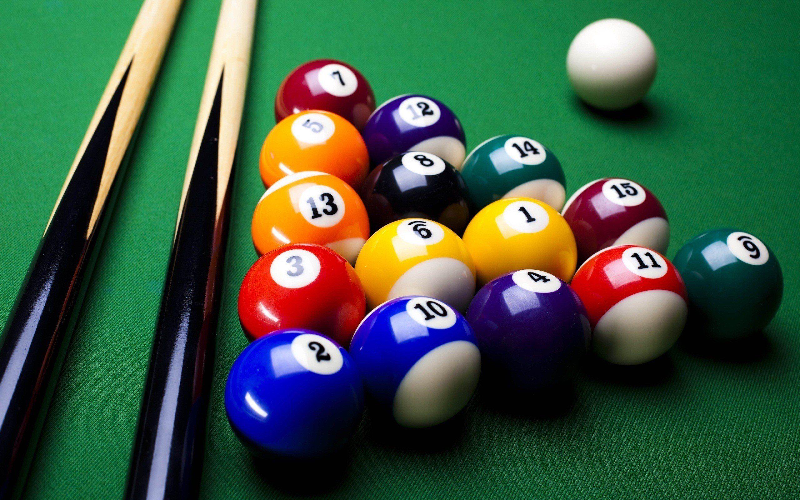 billiard balls pool table wallpaper and background
