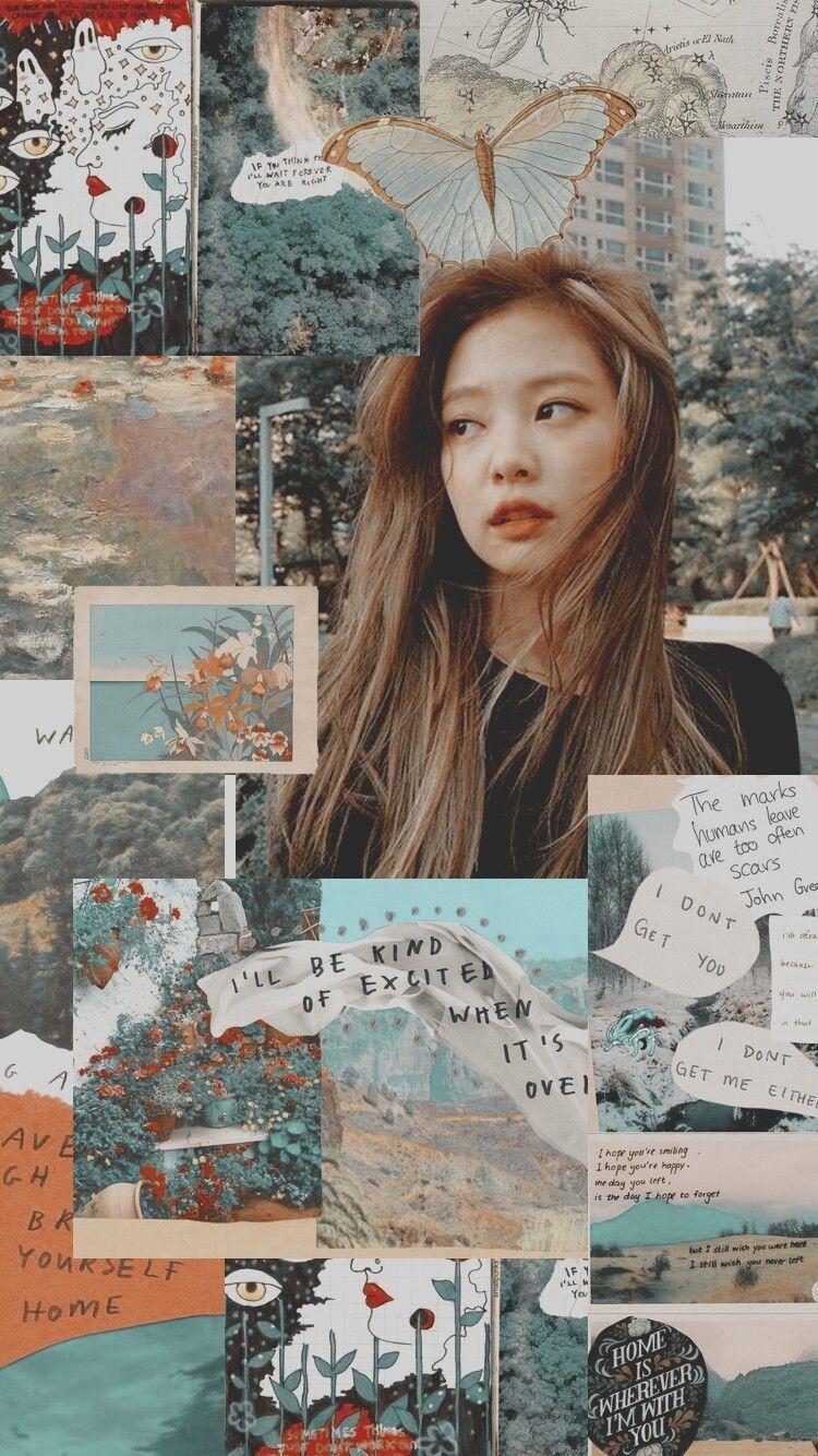 Jennie aesthetic lockscreen °•Sweet Macaroon•°. Girl