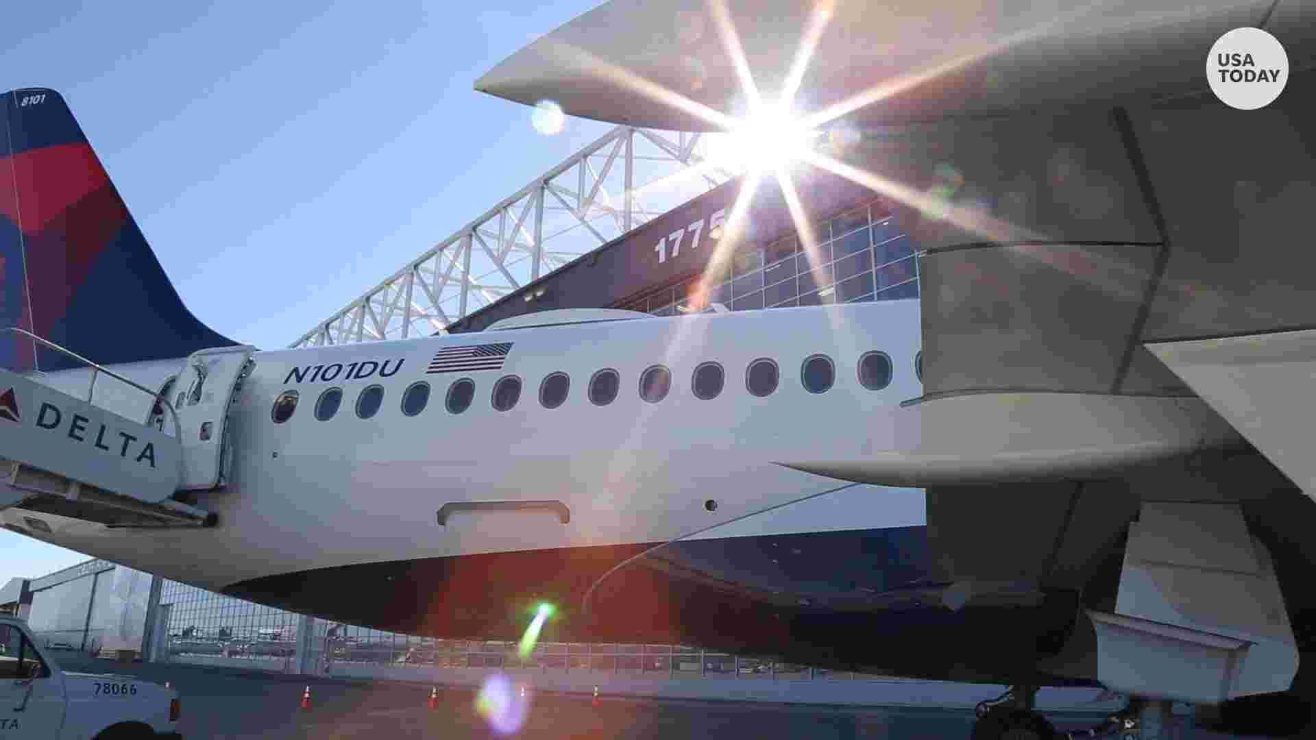Delta Air Lines' New Airbus A220 Gets Atlanta Show And Tell