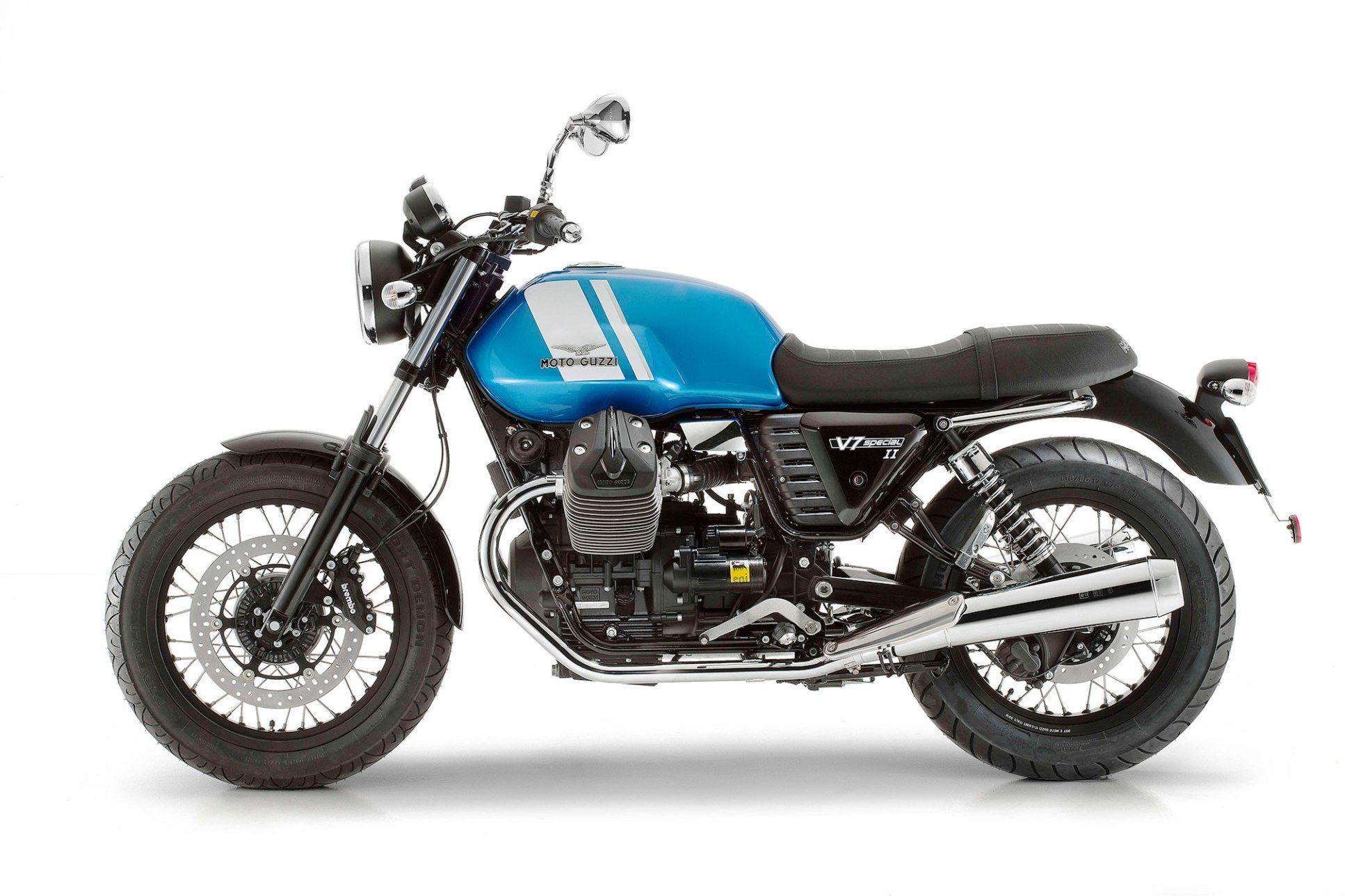 Moto Guzzi V7 II Special Blue Wallpaper. Motorcycles HD