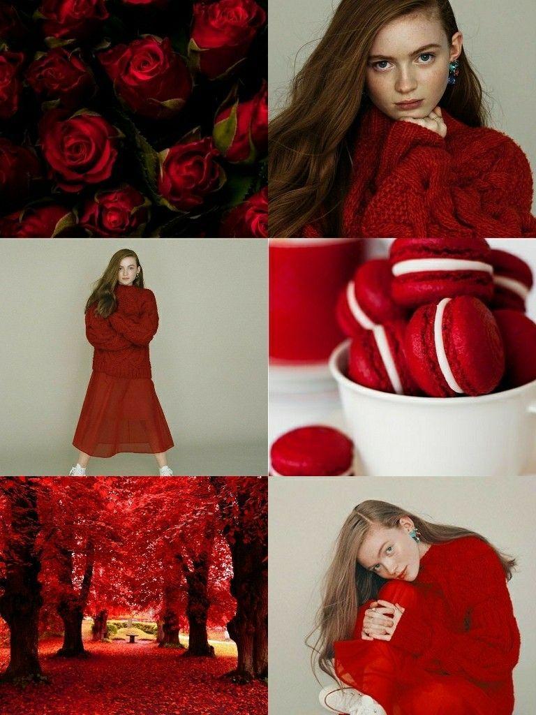 Sadie Sink wallpaper red •Made by Zoomer Tozier•