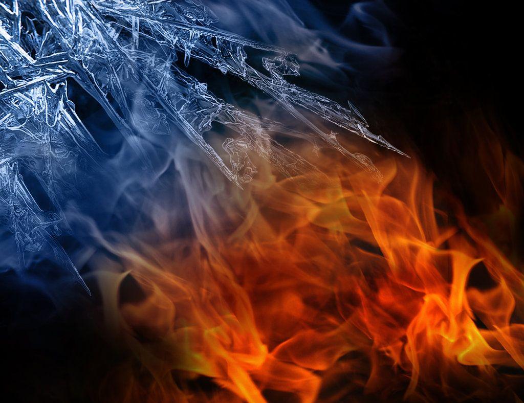 Group of Fire Vs Ice Wallpaper