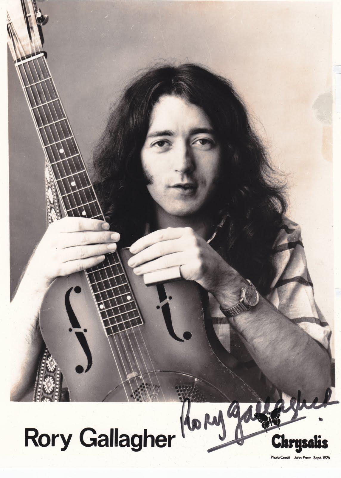 Rory Gallagher image autographed Rory Gallagher publicity photo HD