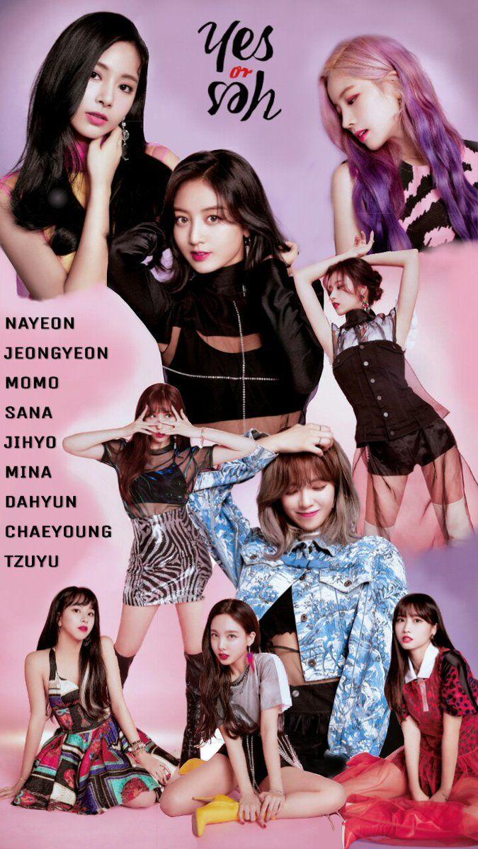 Yes or Yes WALLPAPER FOR ONCES. #YESORYES #TWICE #NAYEON
