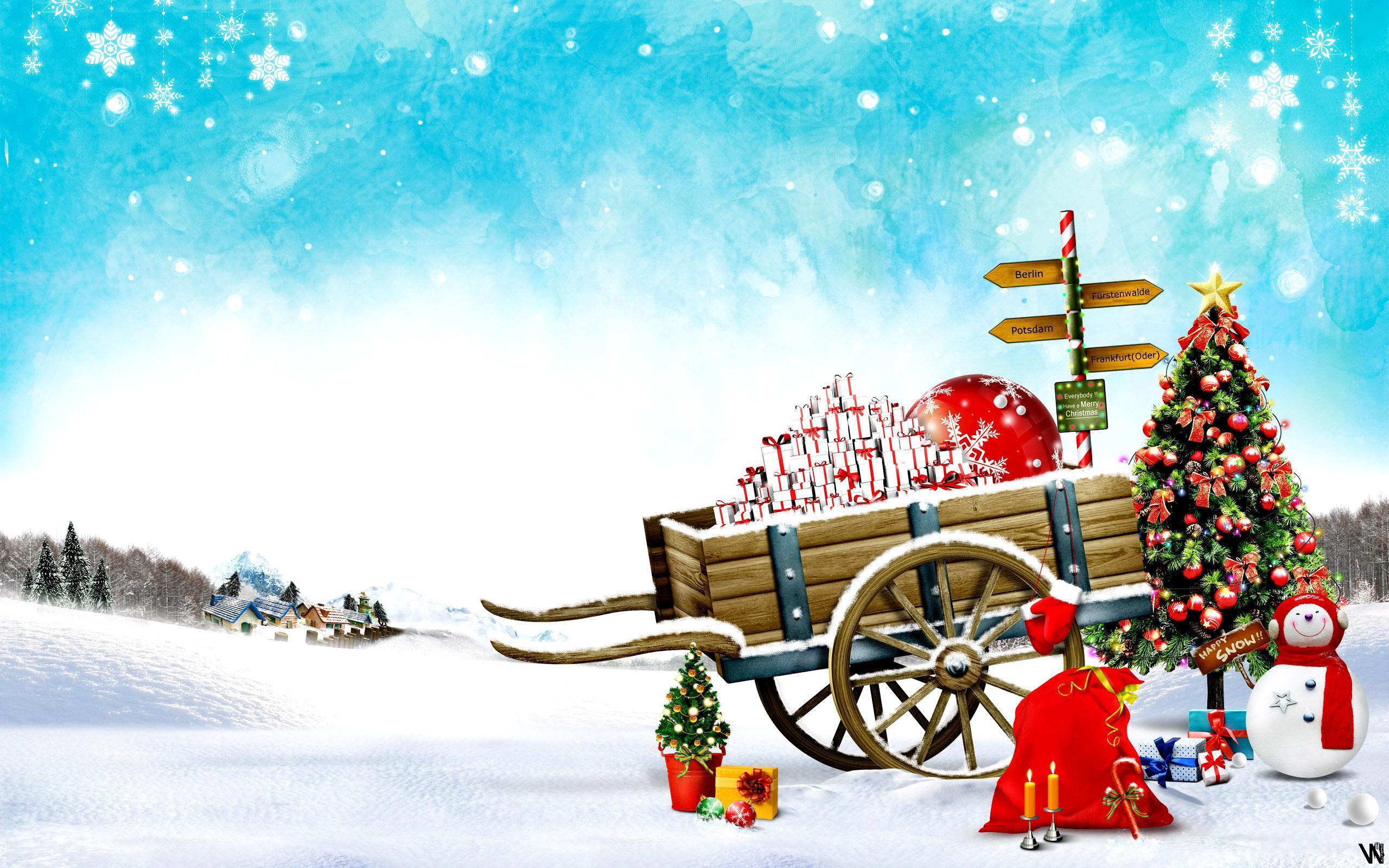 Christmas Sleigh Wallpaper High Quality