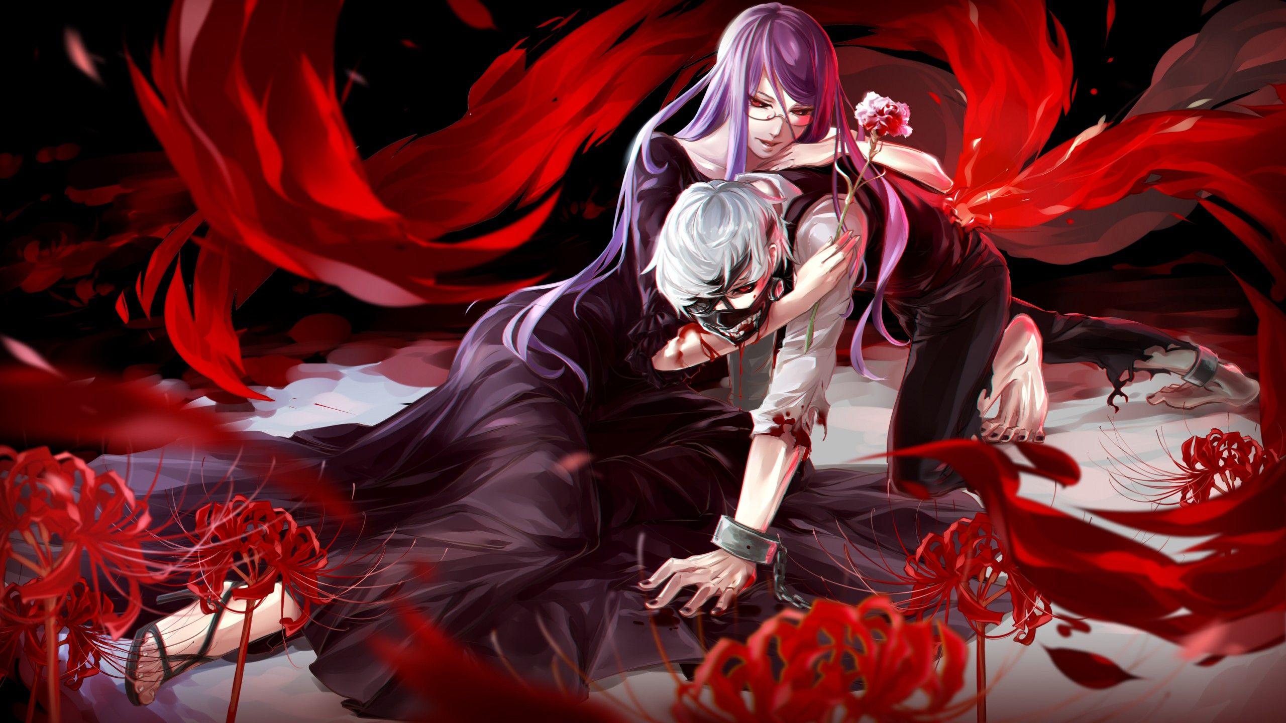 Tokyo Ghoul Kaneki and Rize Wallpaper with HD