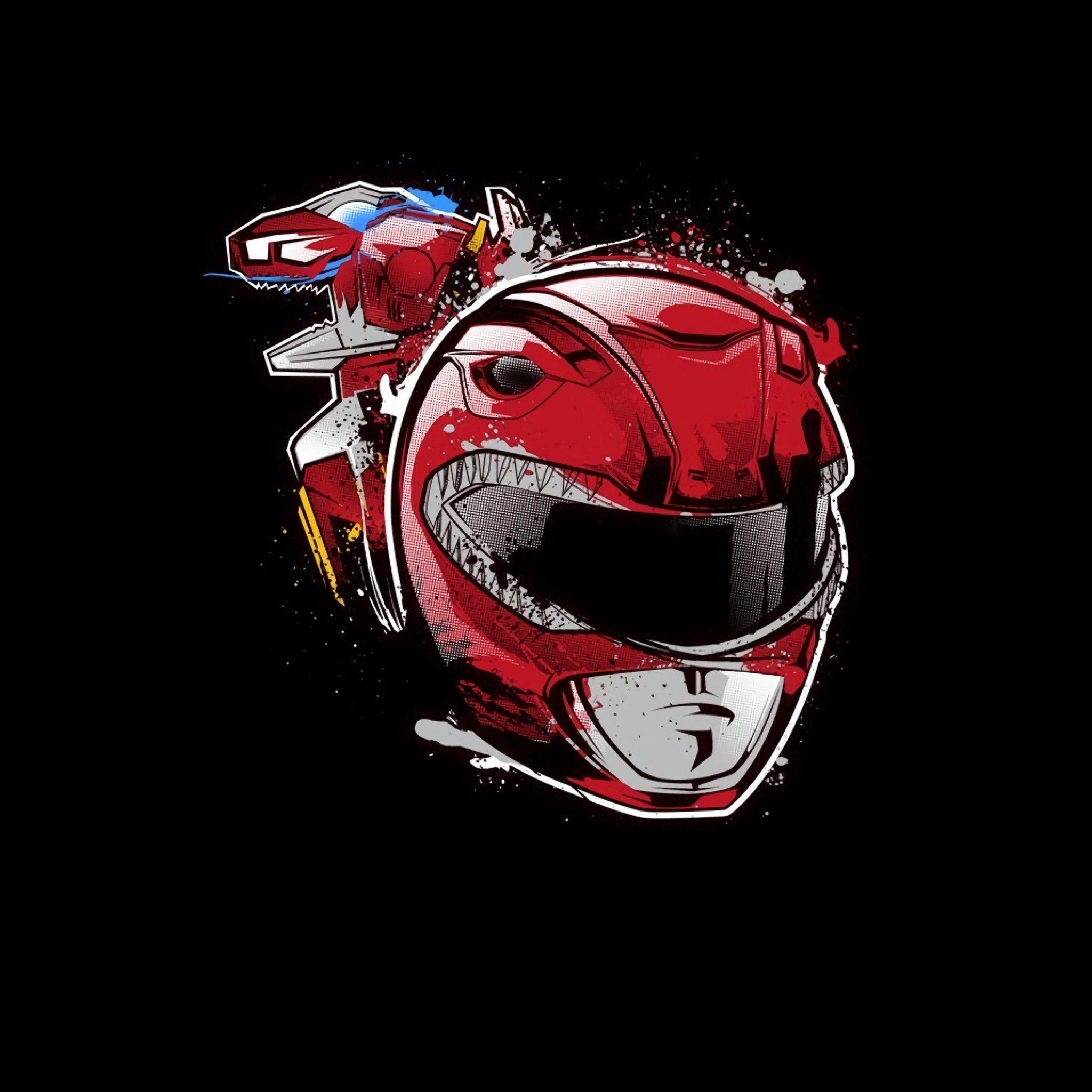 Red Power ranger to see more animated Power rangers wallpaper