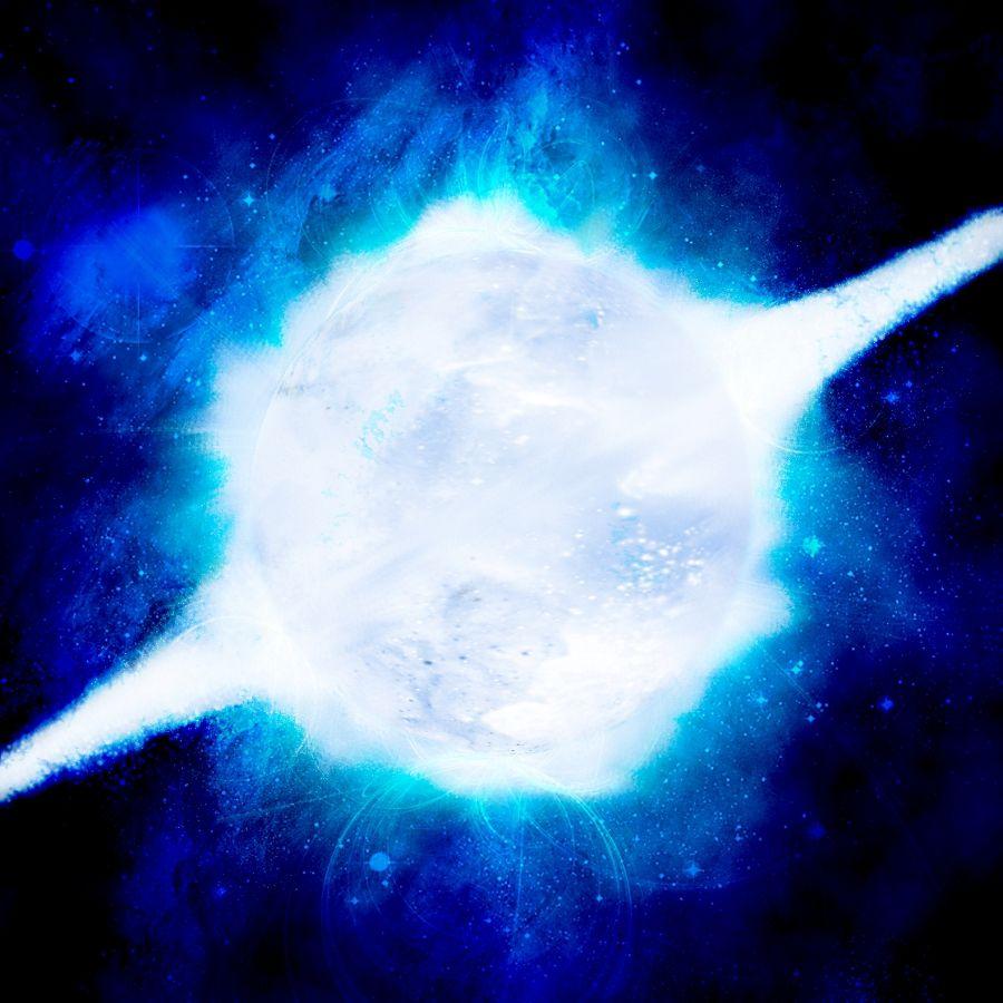 blue supernova explosion