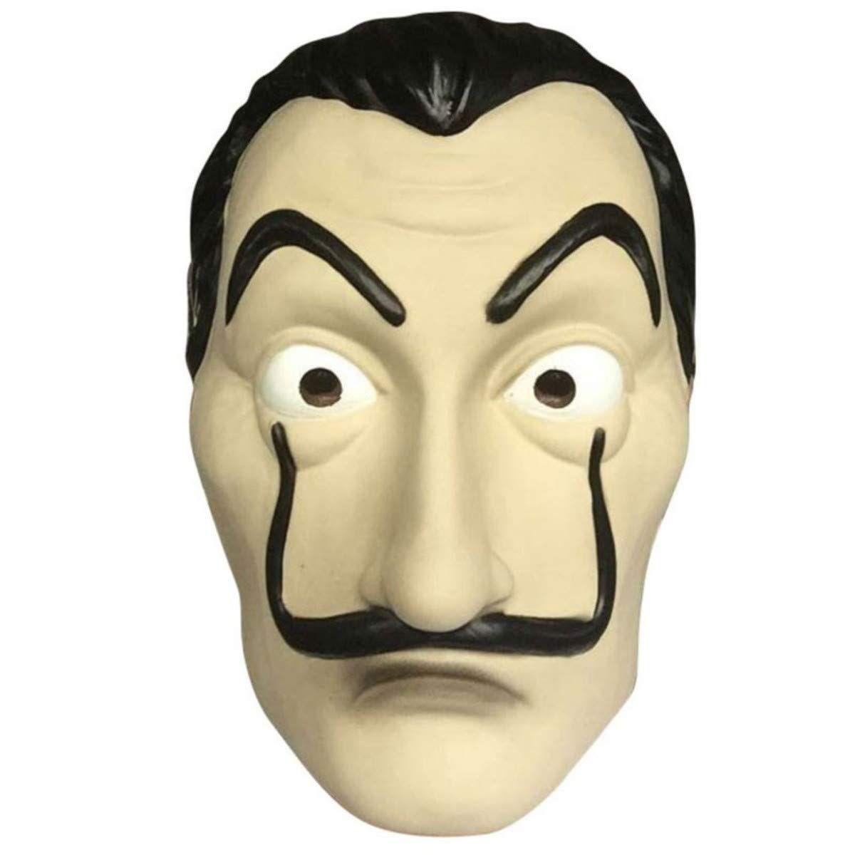 Hot La Casa De Papel Face Mask Salvador Dali Cosplay Movie Mask Realistic Party Mask