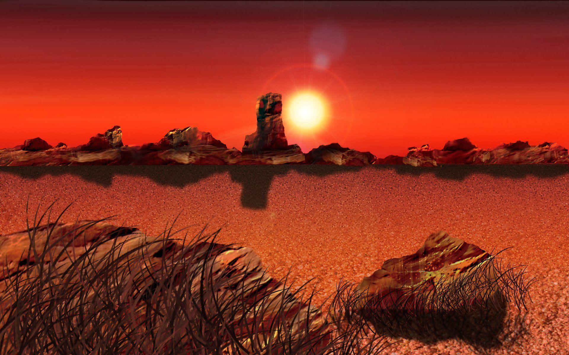 Desert sunset southwest landscape wallpaperx1200