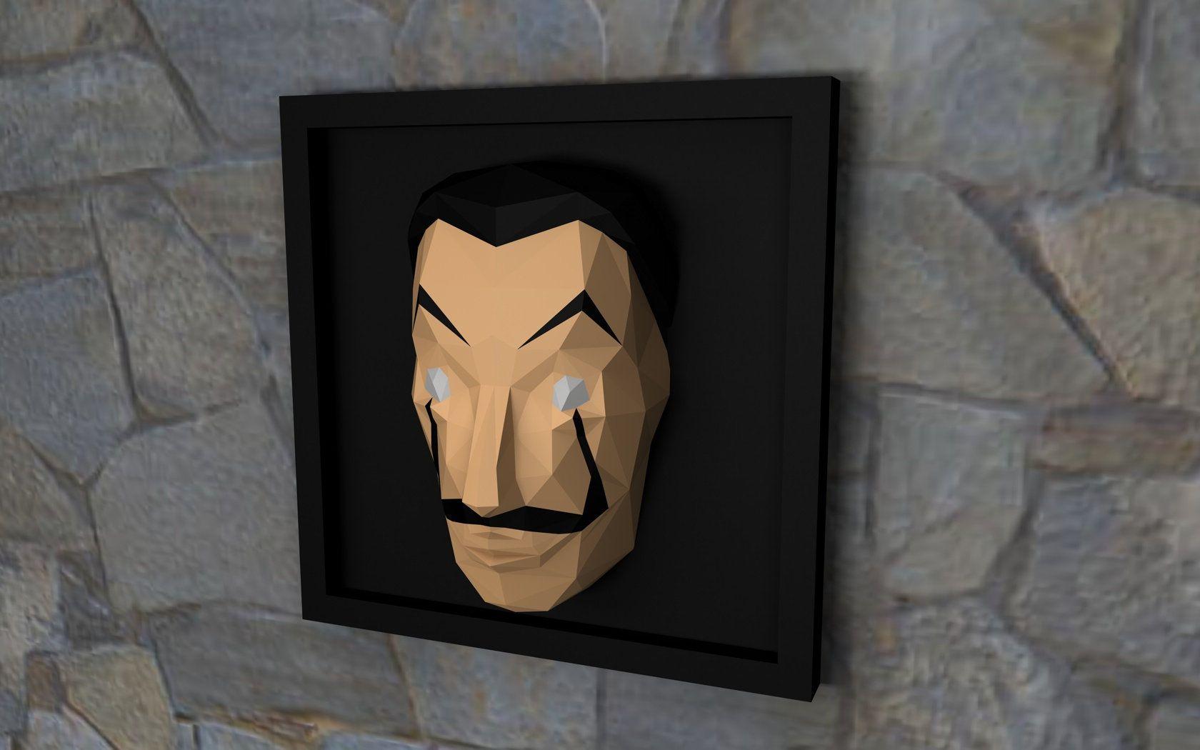 Salvador Dalí Picture Papercraft Casa de papel Cuadro