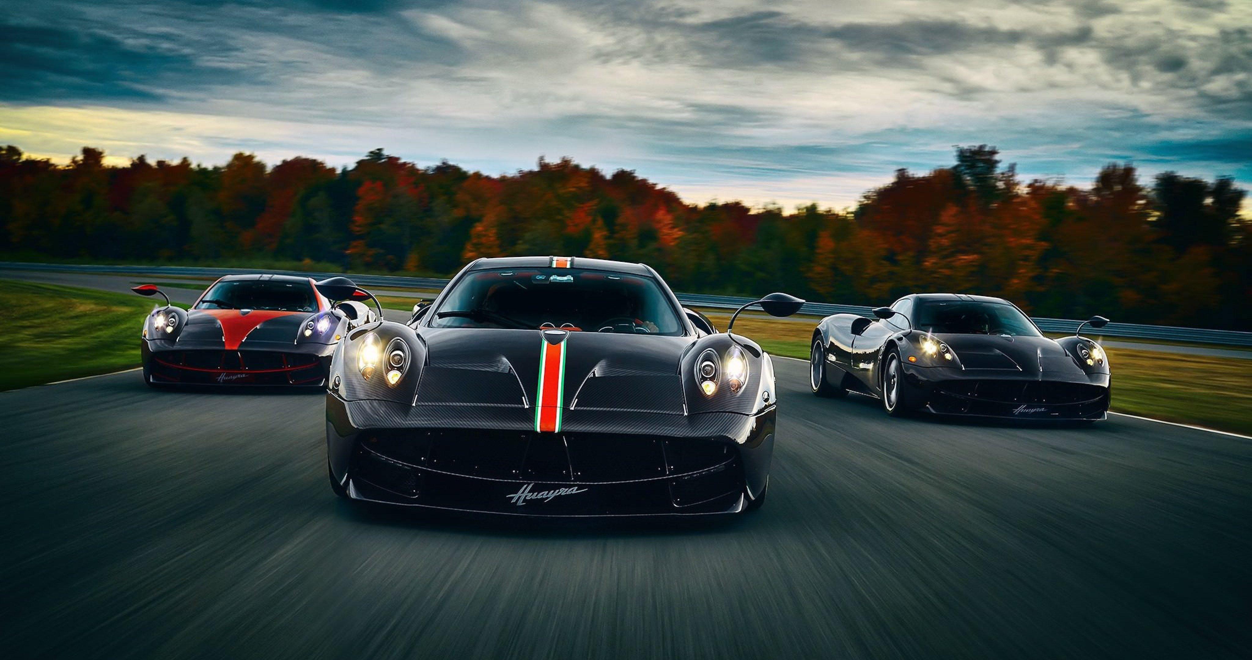 pagani huayra three cars wallpaper 4k ultra HD wallpaper. Pagani huayra, Car wallpaper, Pagani