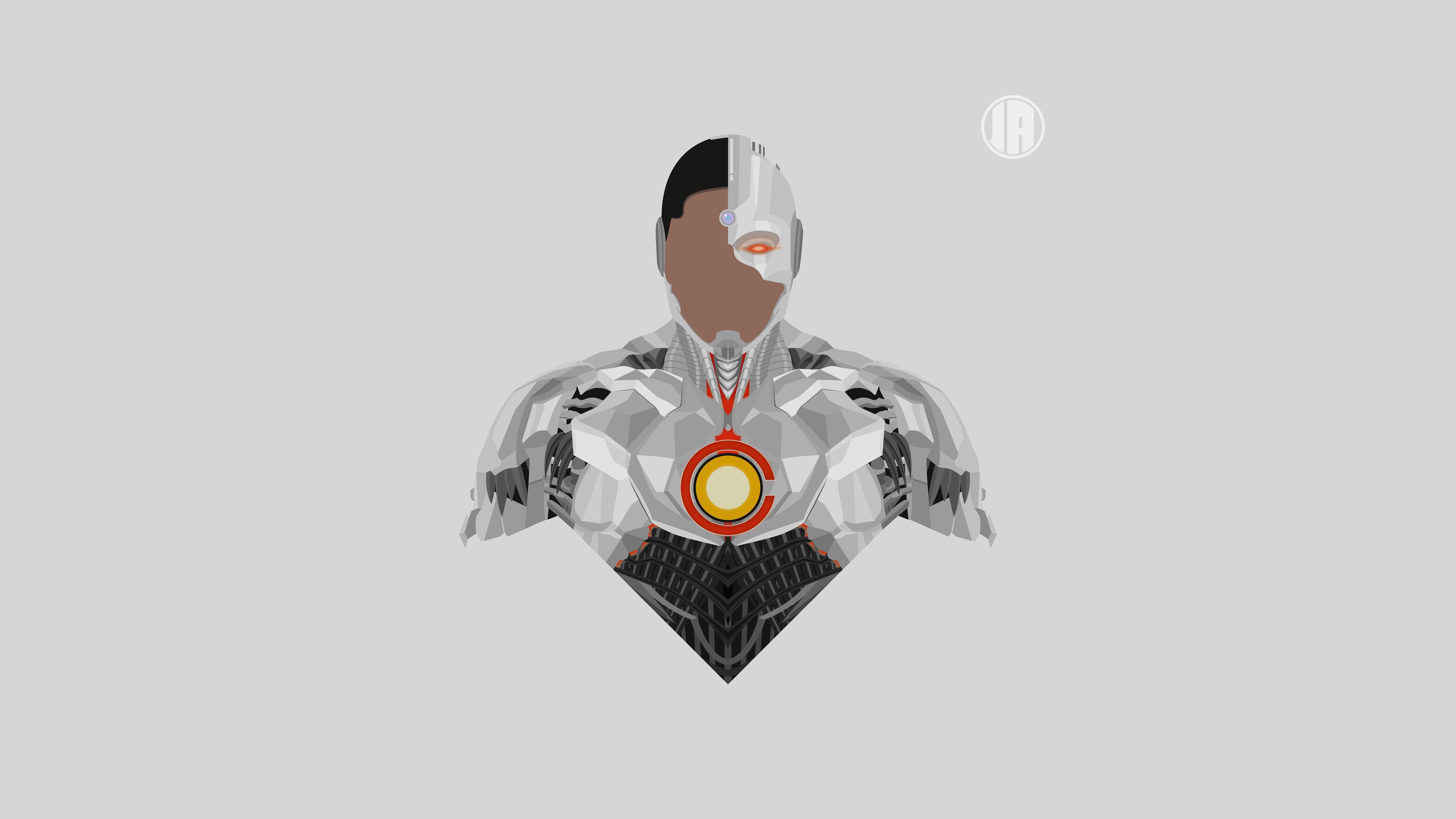 Cyborg Minimalism 8k, HD Superheroes, 4k Wallpaper, Image