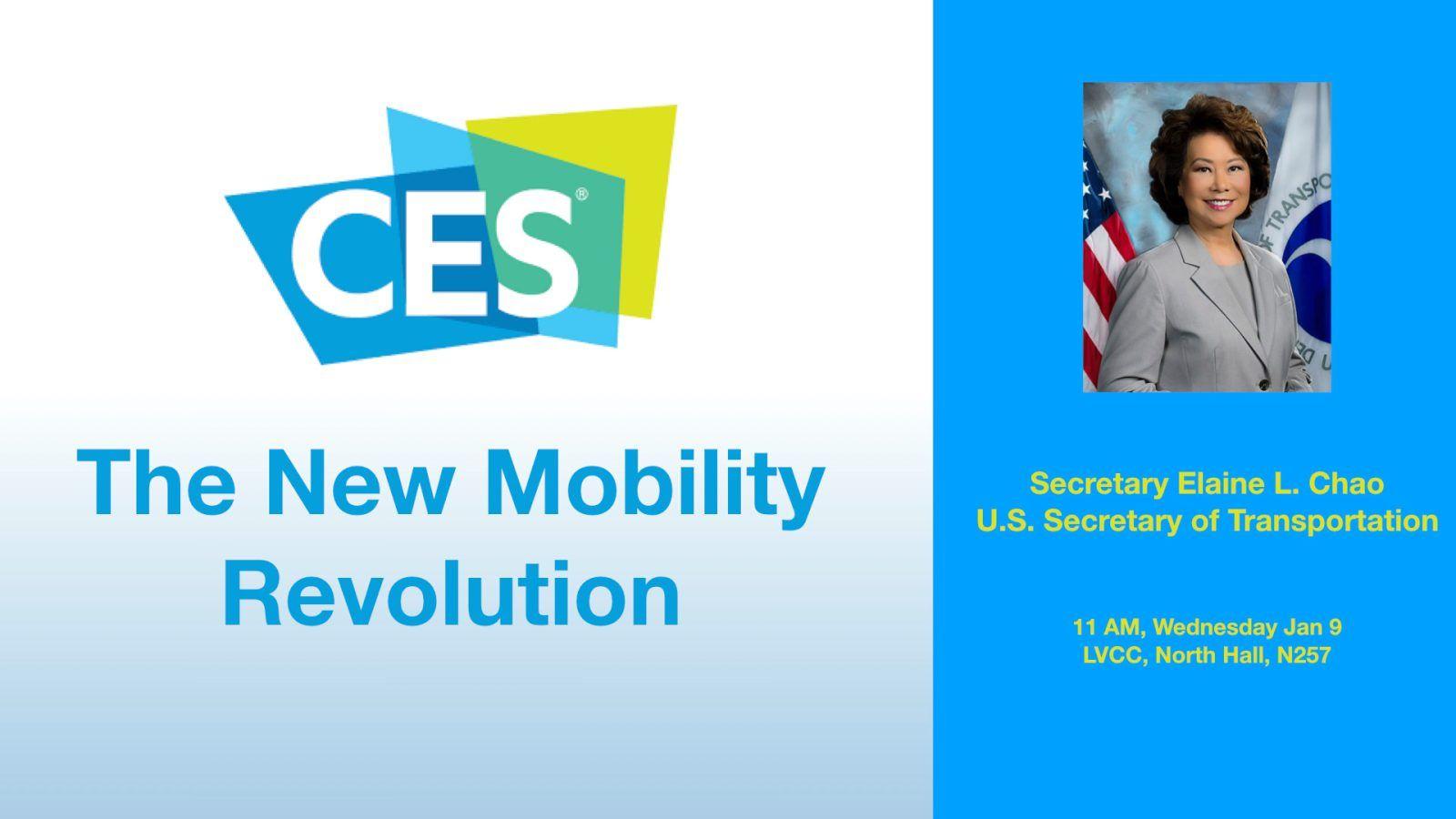 U.S. Sec. Chao to deliver CES 2019 Keynote