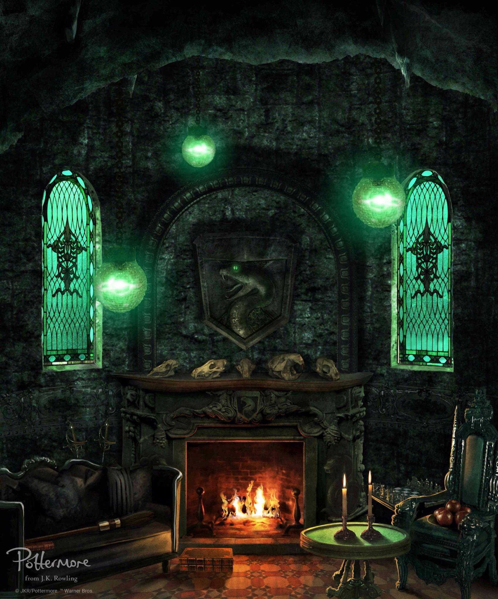 Official slytherin house common room wallpaper. Slytherin Pride
