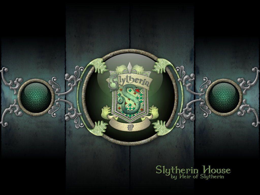 1024x768px Slytherin Crest Wallpaper