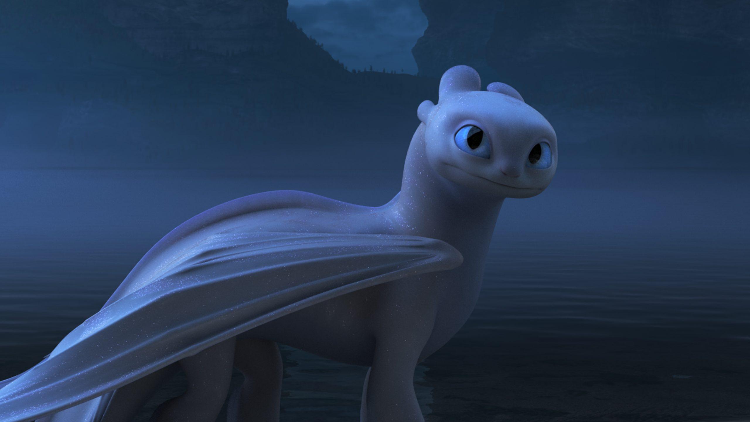 High Definition Wallpaper Light Fury From How To Train Your Dragon