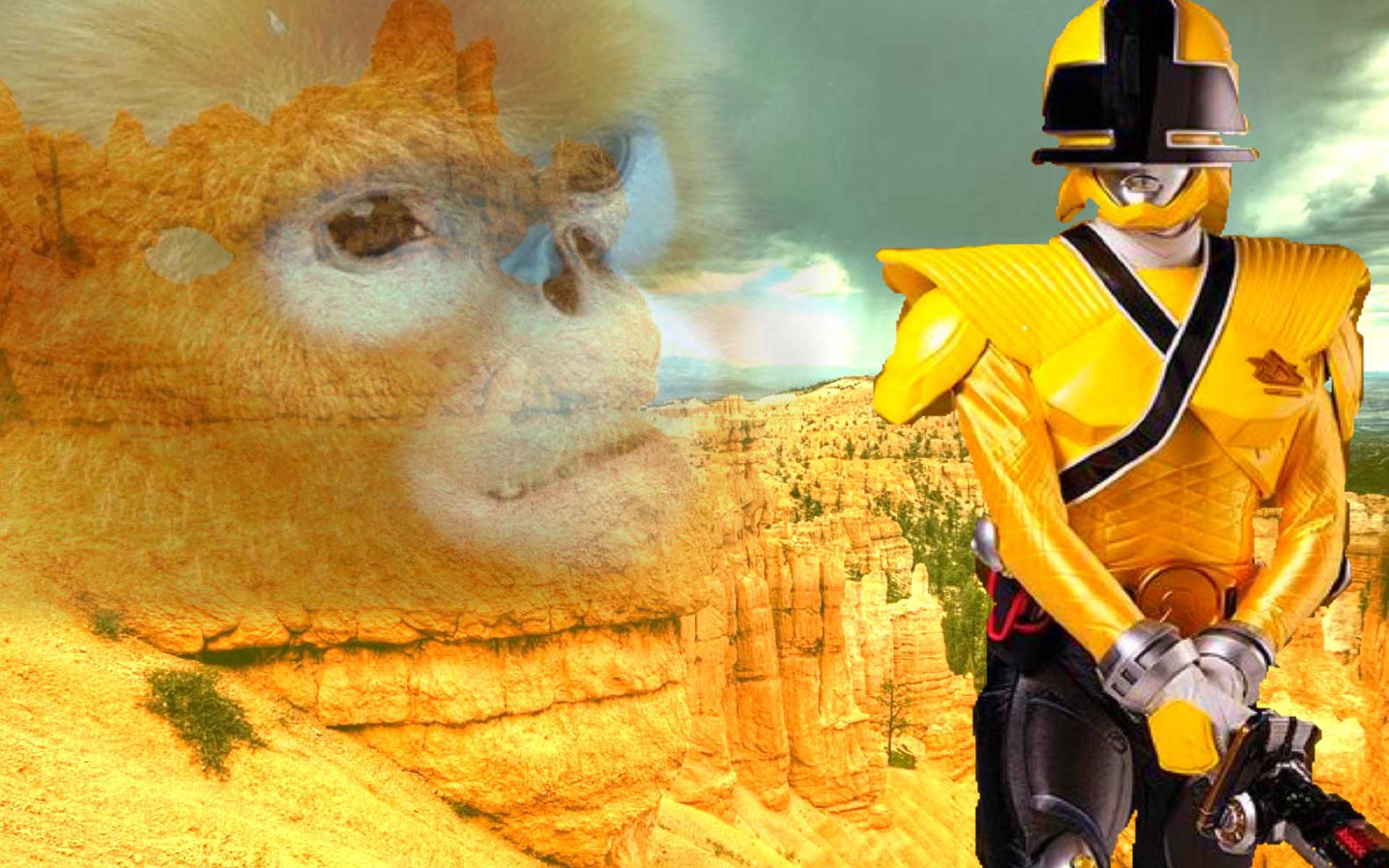 The Power Ranger image Yellow samurai mega ranger HD wallpaper