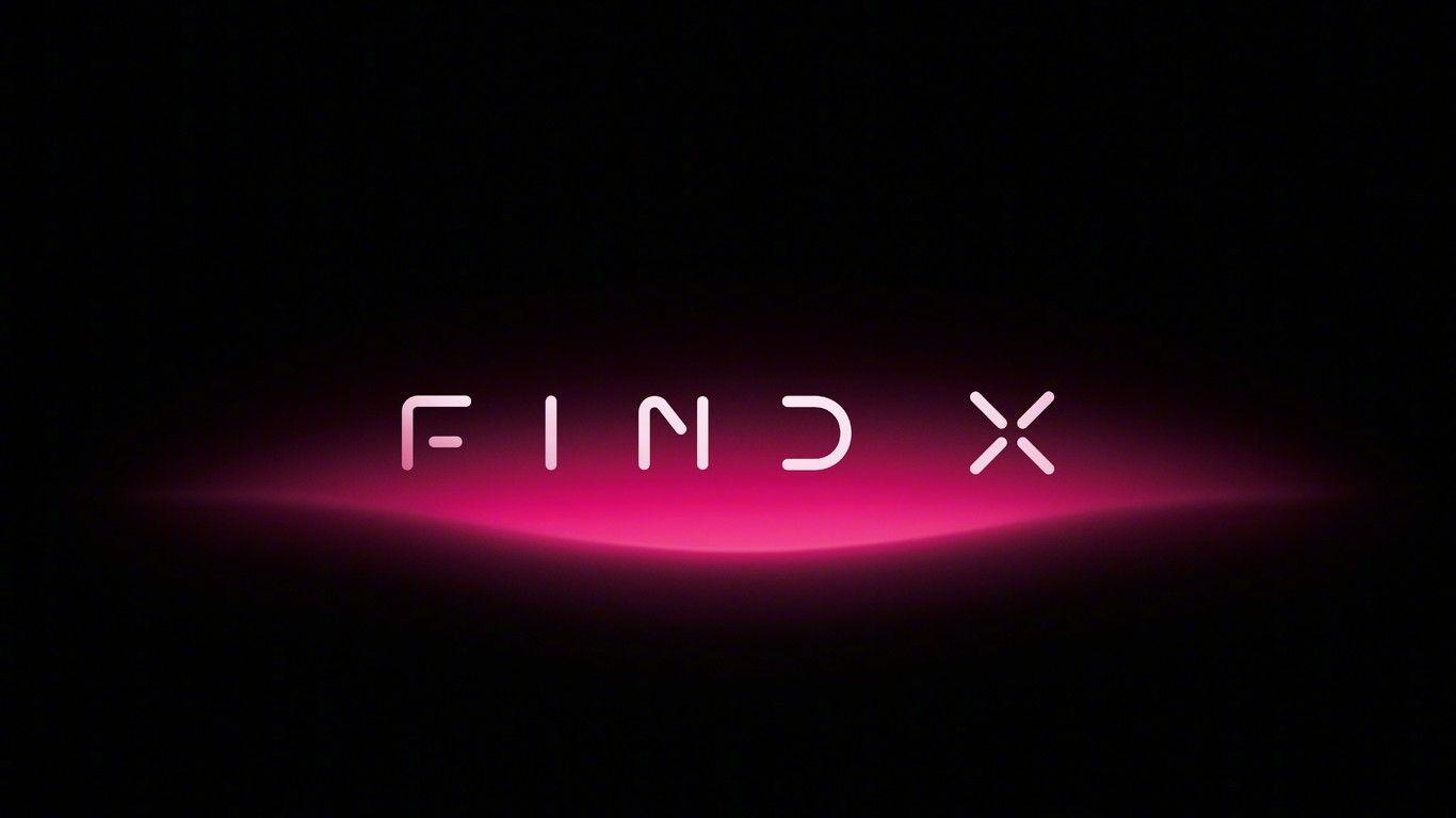 Oppo Find X Logo 1366x768 Resolution HD 4k Wallpaper