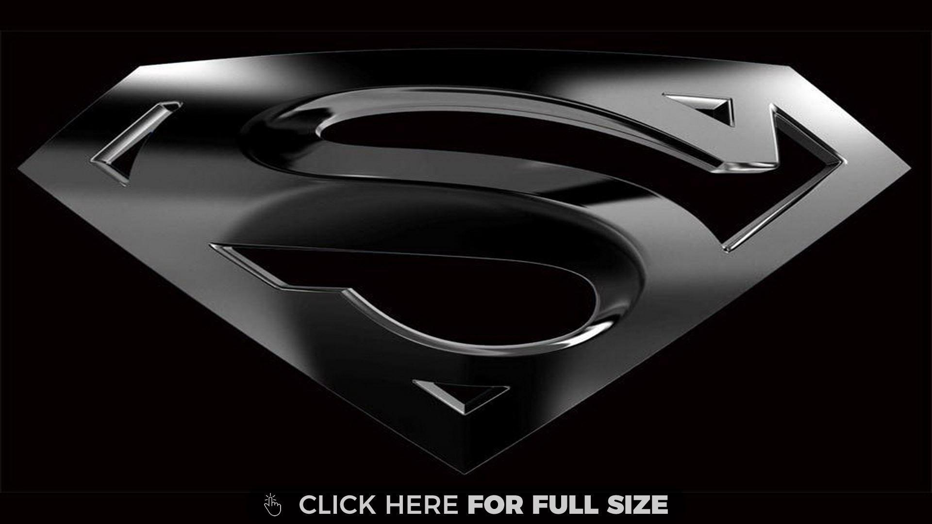 Black Superman Logo. Desktop Wallpaper. Superman logo, Superman