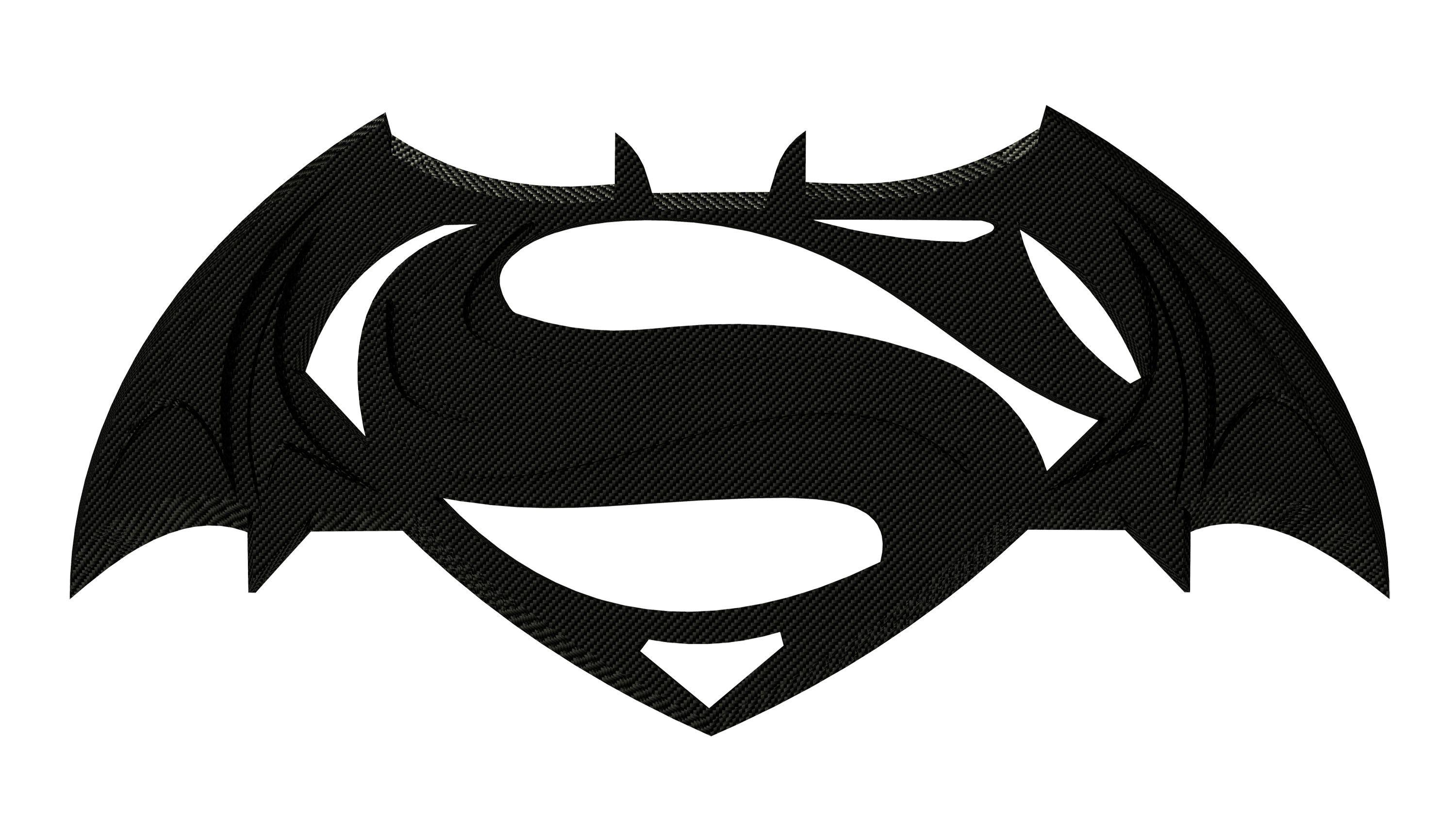 Superman and Batman Logo Wallpaper background picture
