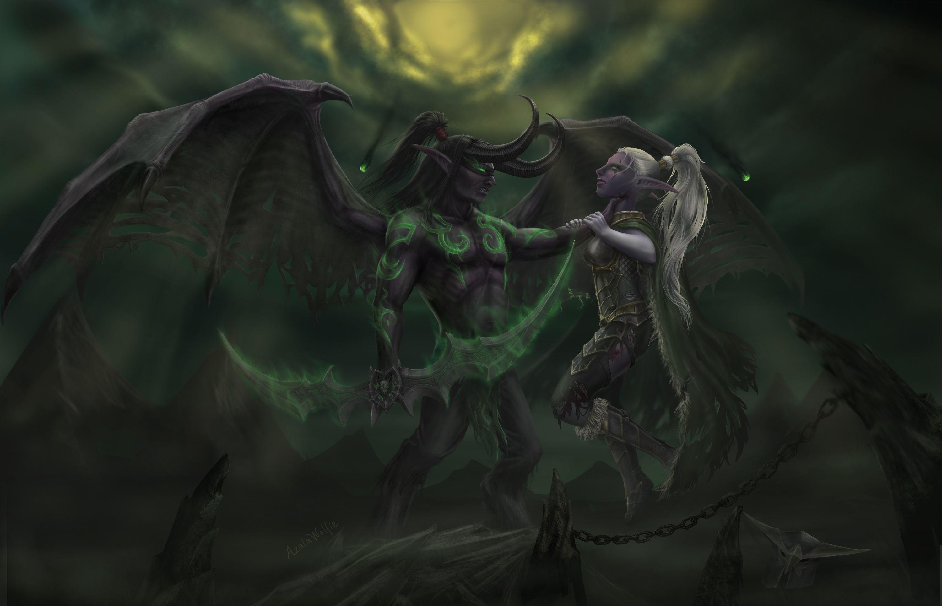 World Of Warcraft Illidan Wallpaper. world of warcraft fan art