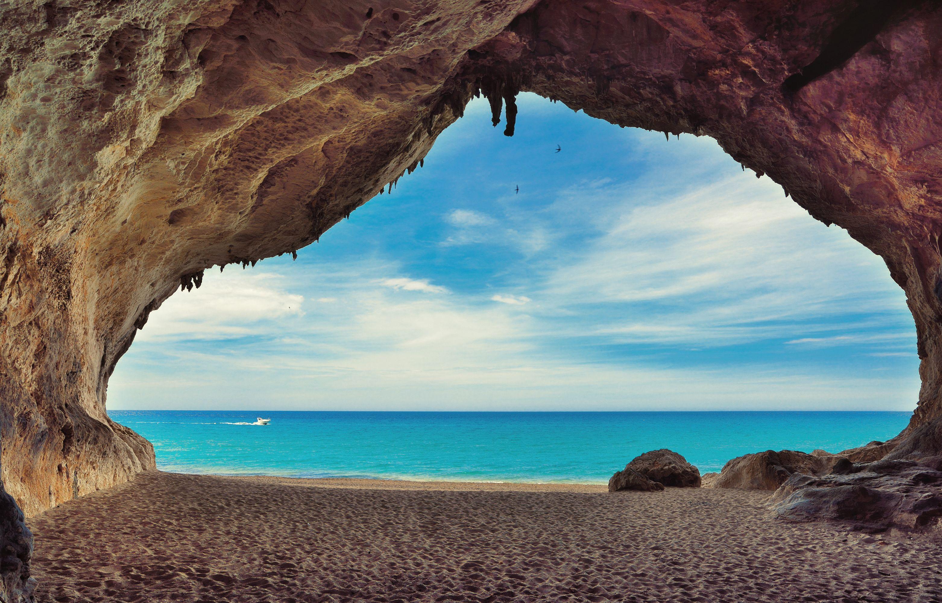 Caves on the beach Cala Luna, Sardinia, Italy. beaches