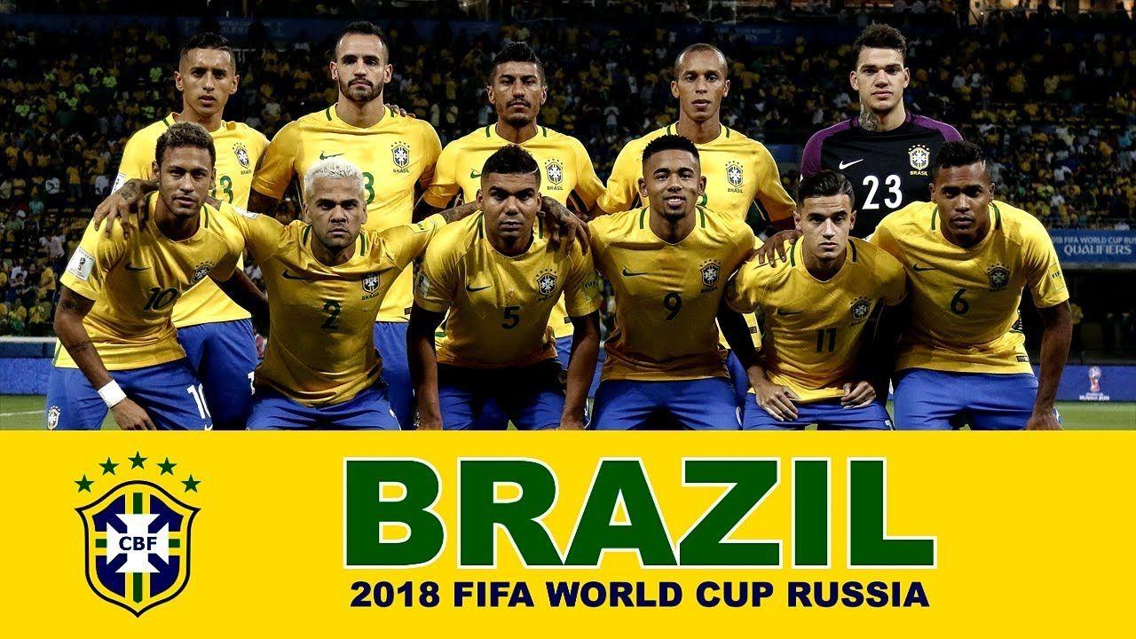 BRAZIL Football TEAM 2018 FIFA World Cup Russia. BRAZIL Football