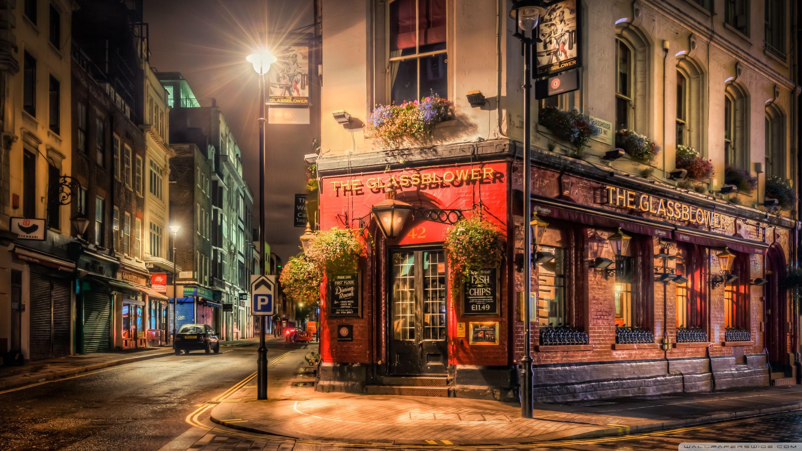 London, night, buildings, wallpaper, popular, architecture, pub