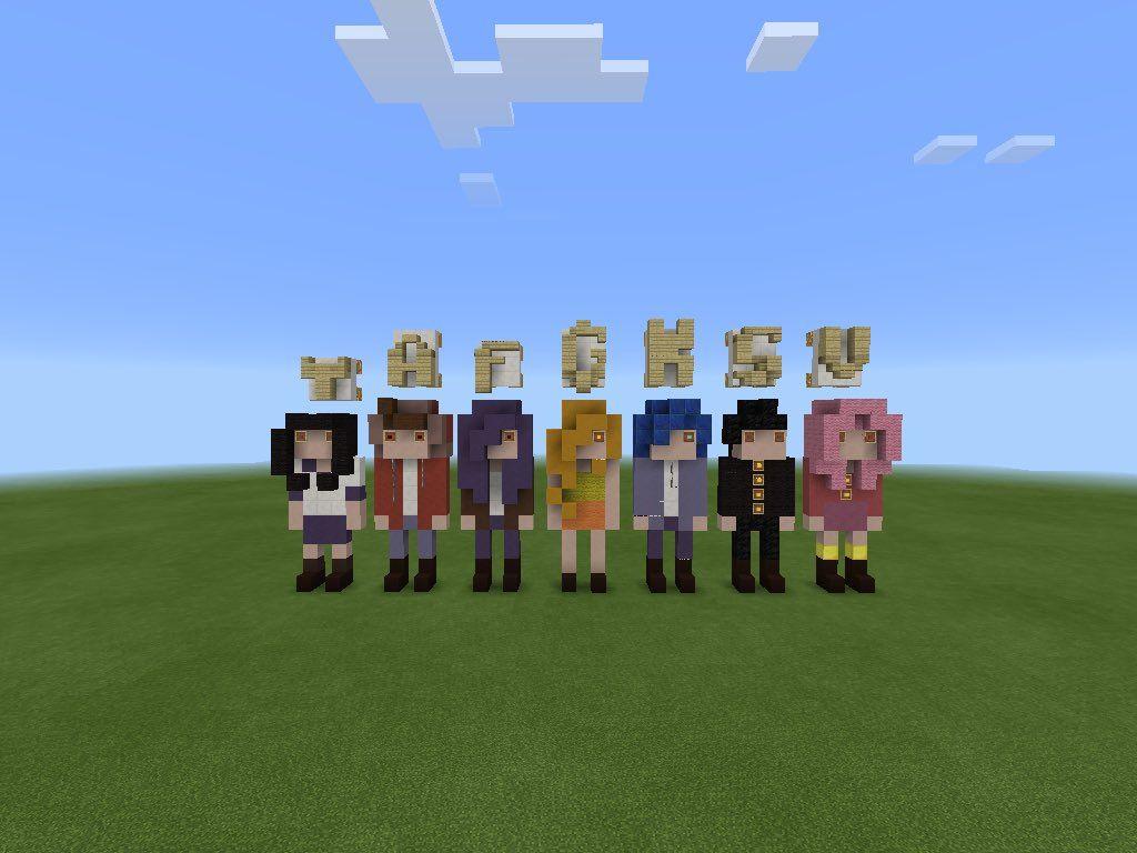 Vico made the Yandere High School characters in MCPE