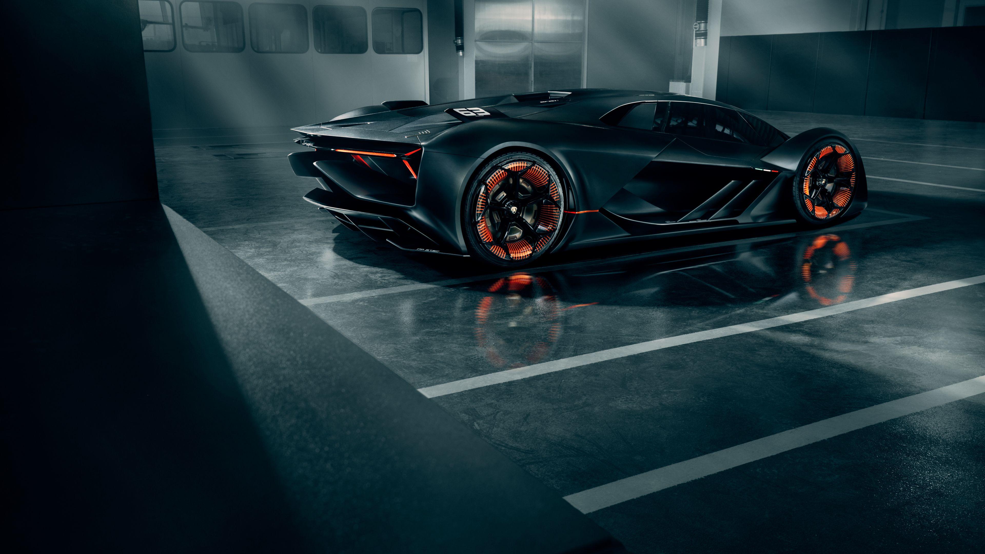 Wallpaper 4k Lamborghini Terzo Millennio 2019 Rear View 2019