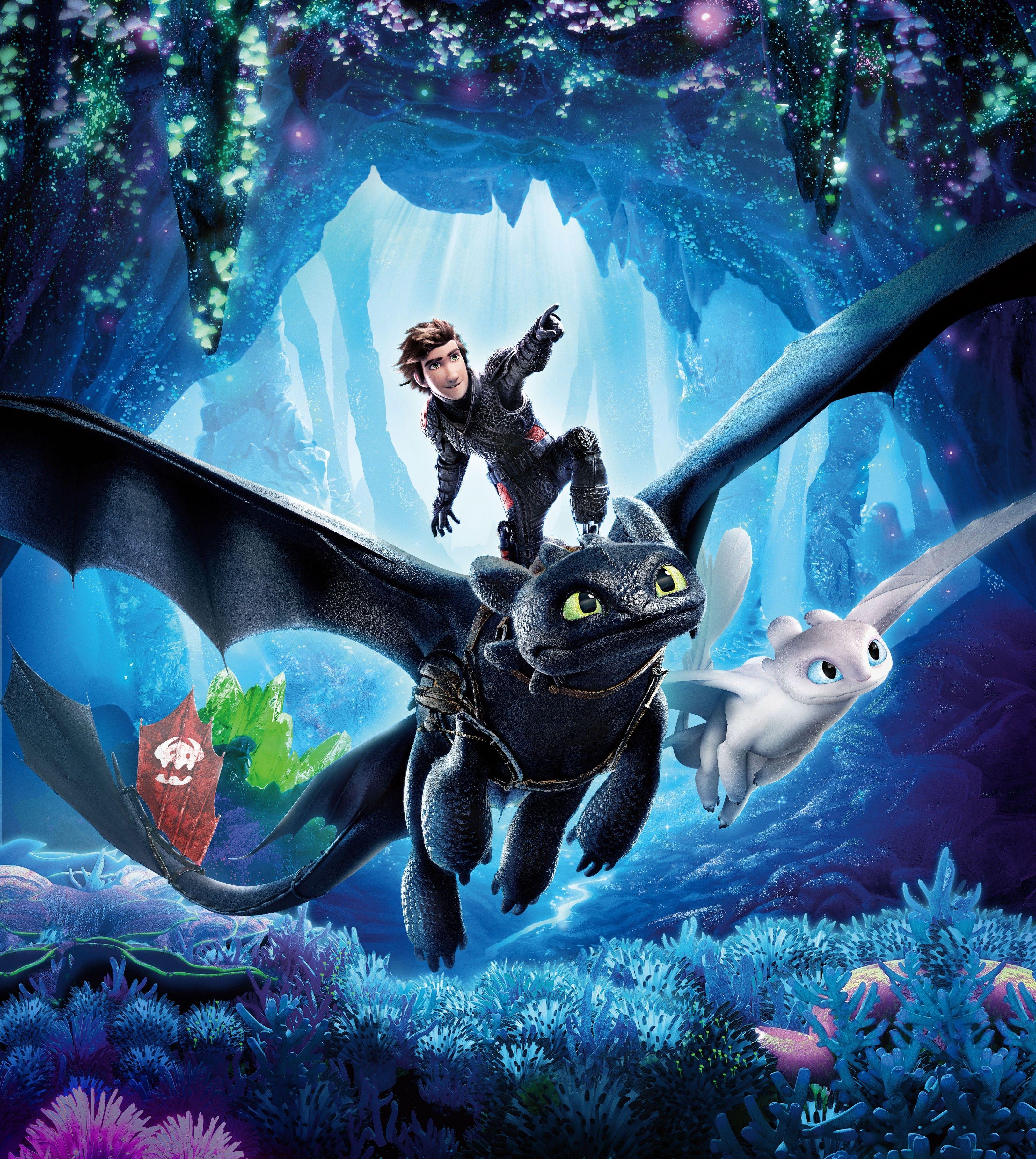 Download 3250x3635 Night Fury, Light Fury, How To Train Your Dragon